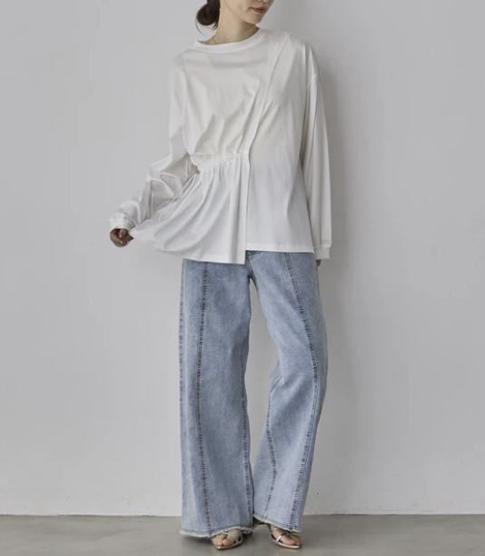 抗起球緊湊光滑上衣 - 2026 流行穿搭  長䄂上衣 春夏時尚穿搭 獨特設計 成人休閒 日常穿搭 易於配搭 日本直送   #JP-I-260027