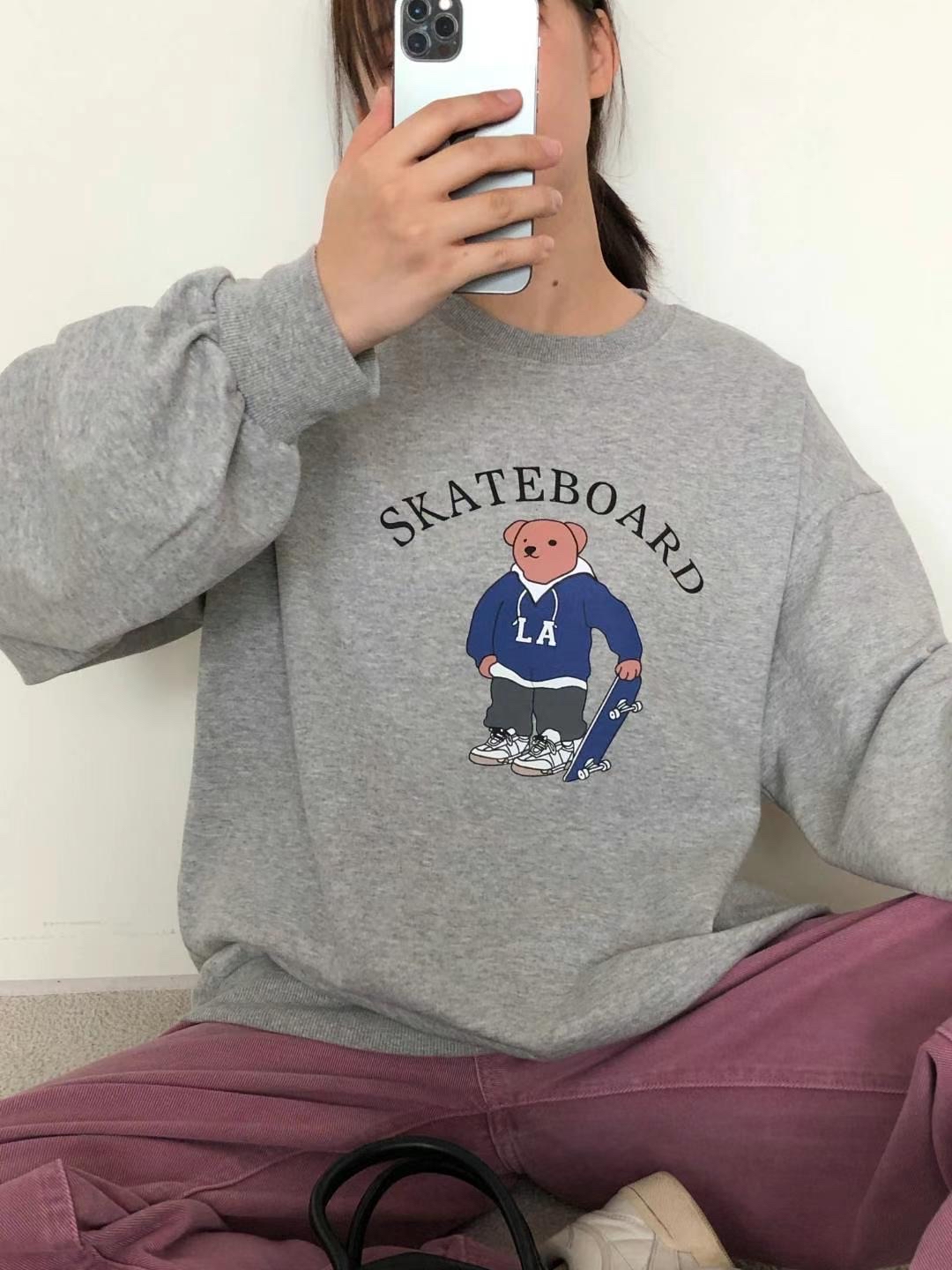 韓國薄絨毛熊仔Hoodie 