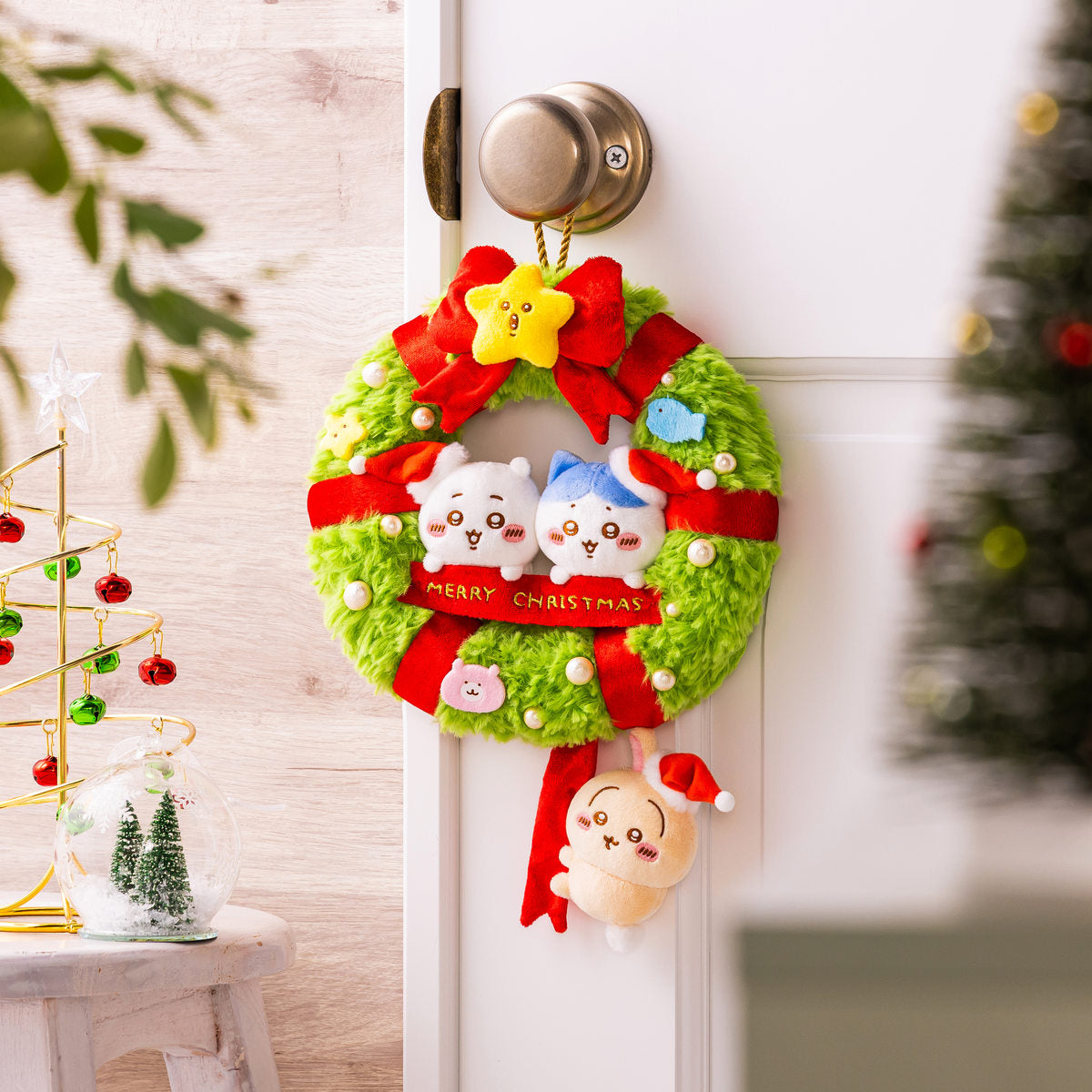 🎀【預訂】 Chiikawa Christmas 聖誕花圈公仔掛飾