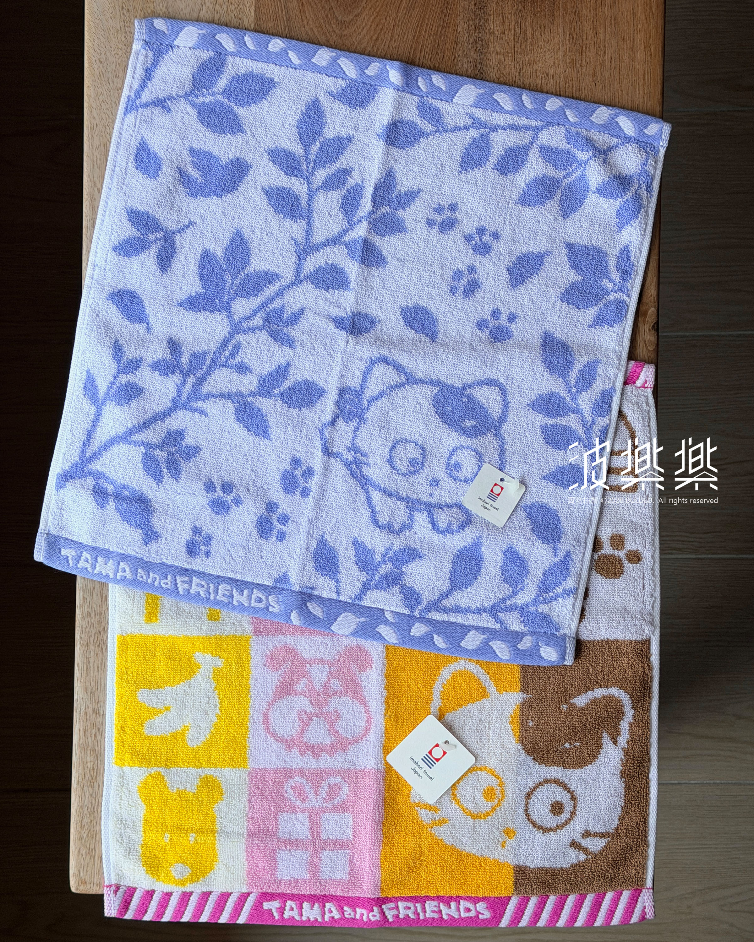 Tama and Friends貓狗寵物街 今治毛巾 手巾