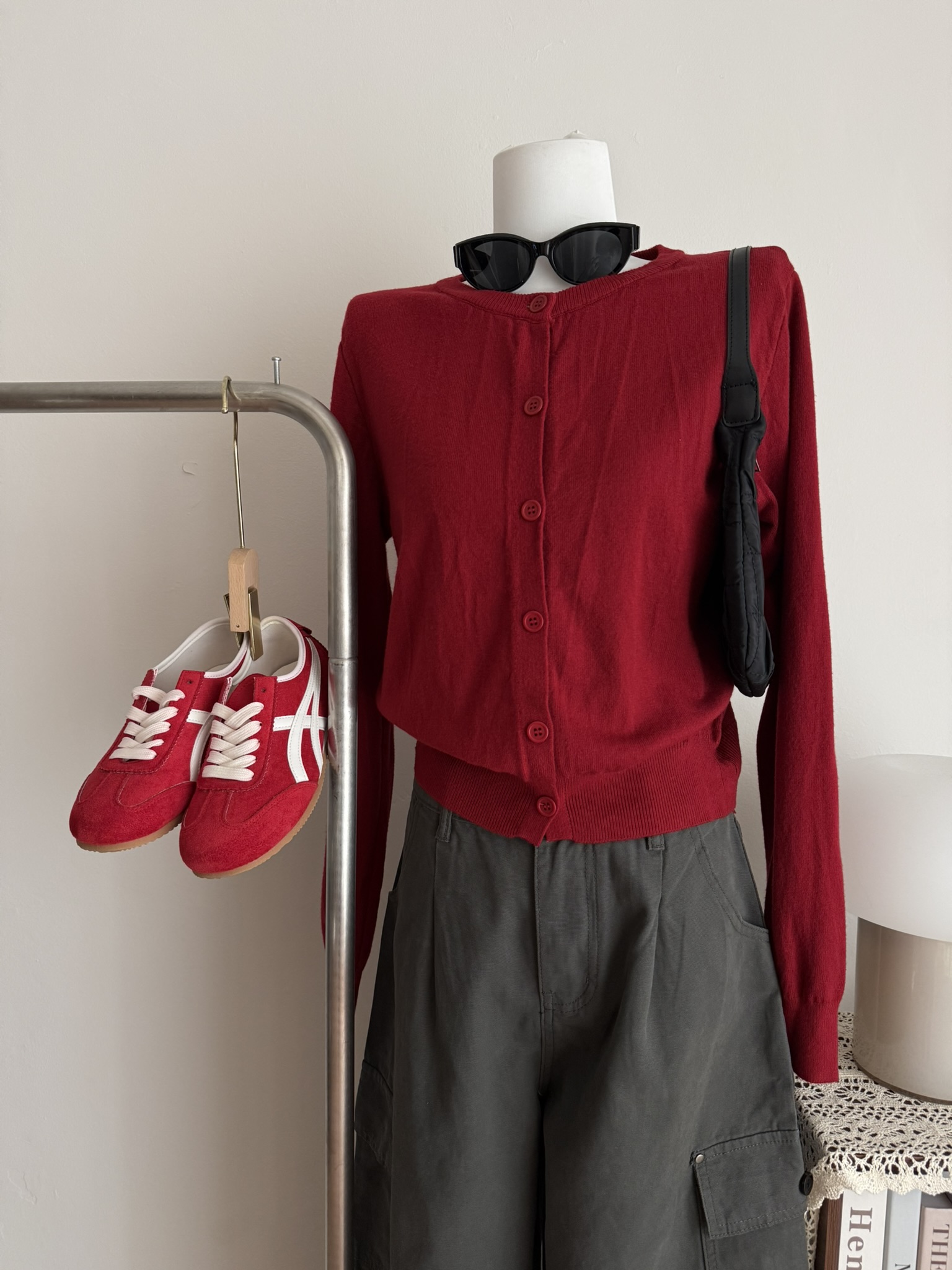 Tamie Knitted Cardigan | Red