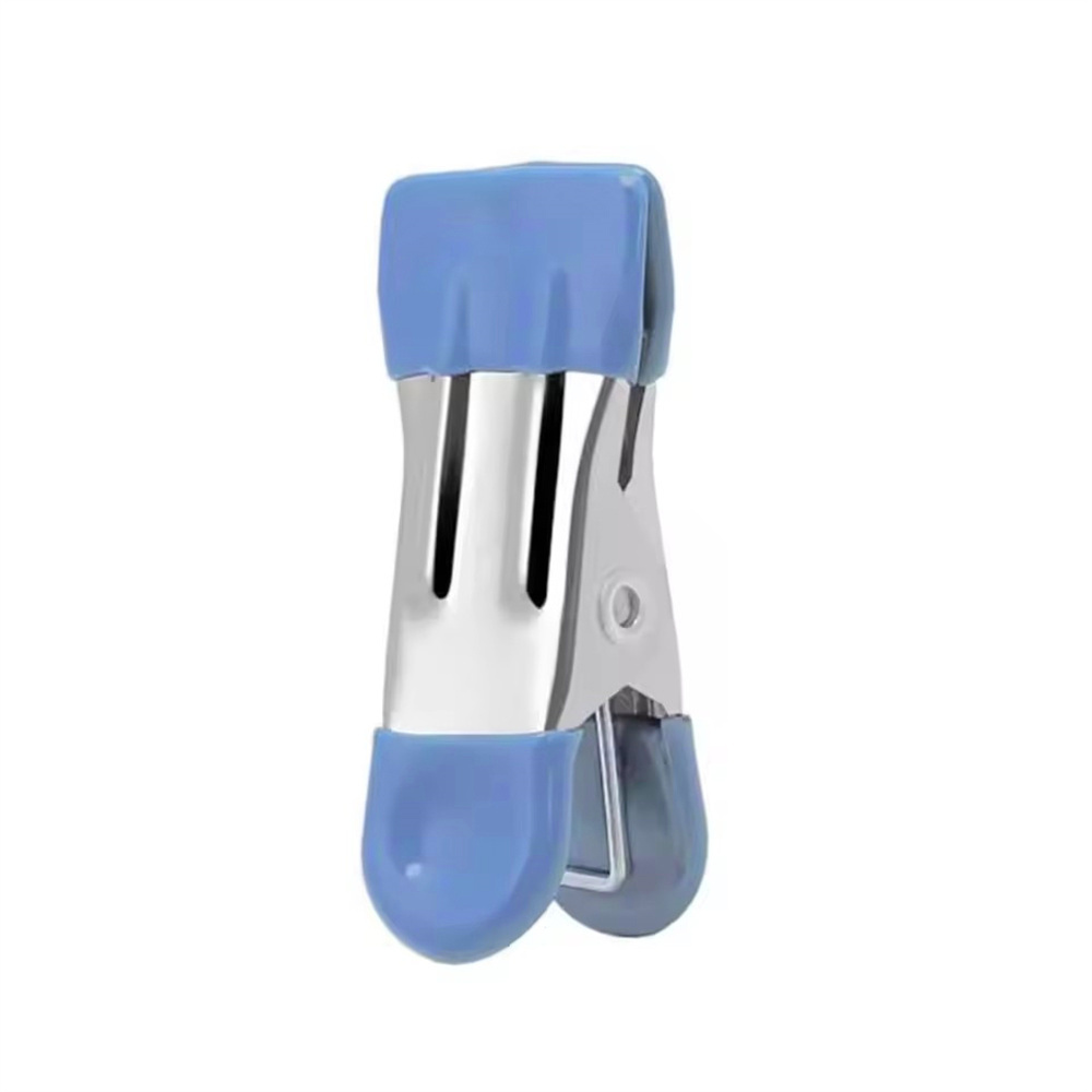 20x 不鏽鋼雙色曬衣夾 雙頭浸膠【不帶扣】 粉/藍/綠/黑/紅5色各4個混裝 UB0259