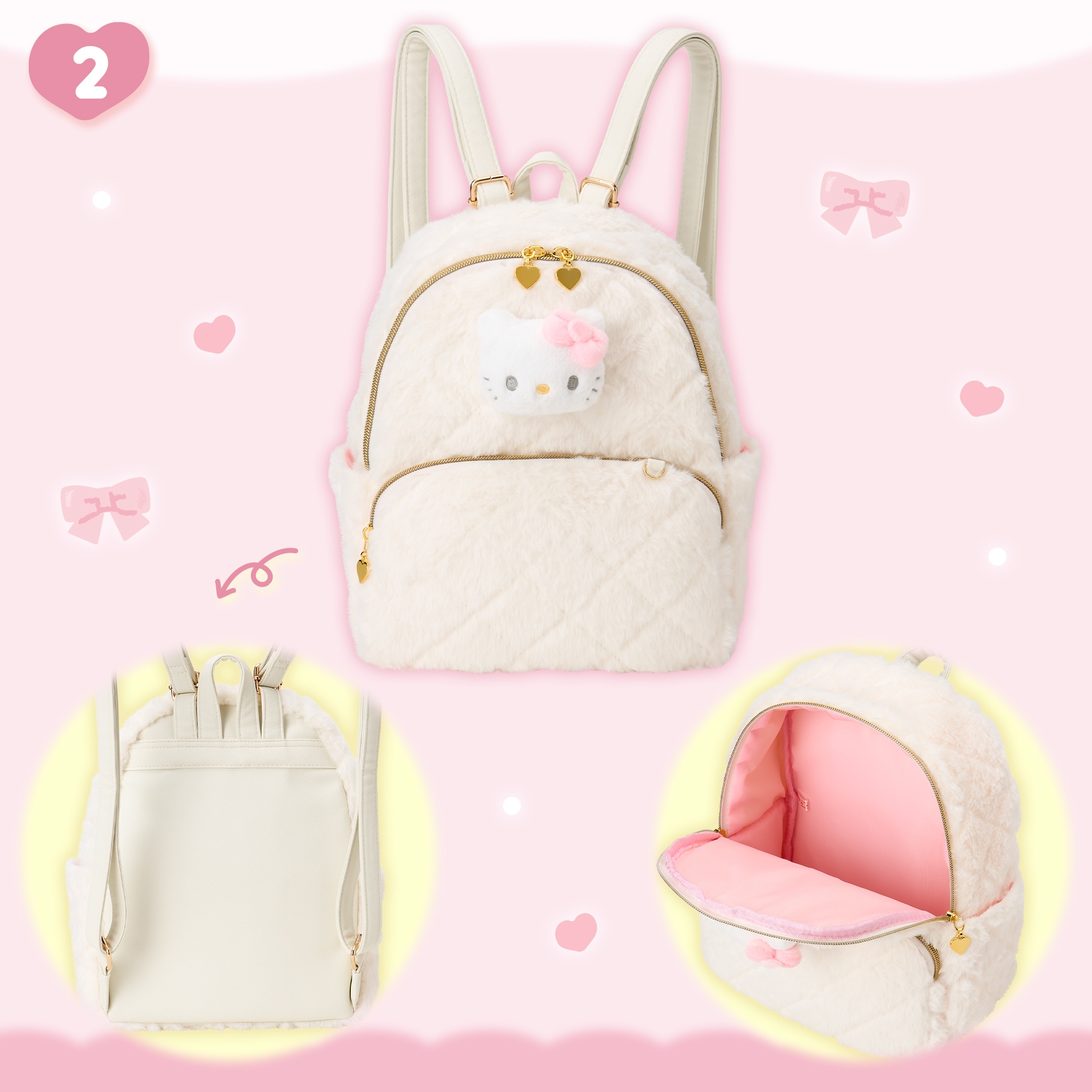 🌸 【預訂】Warm and cozy character outfit series - No.2-Kitty 背囊