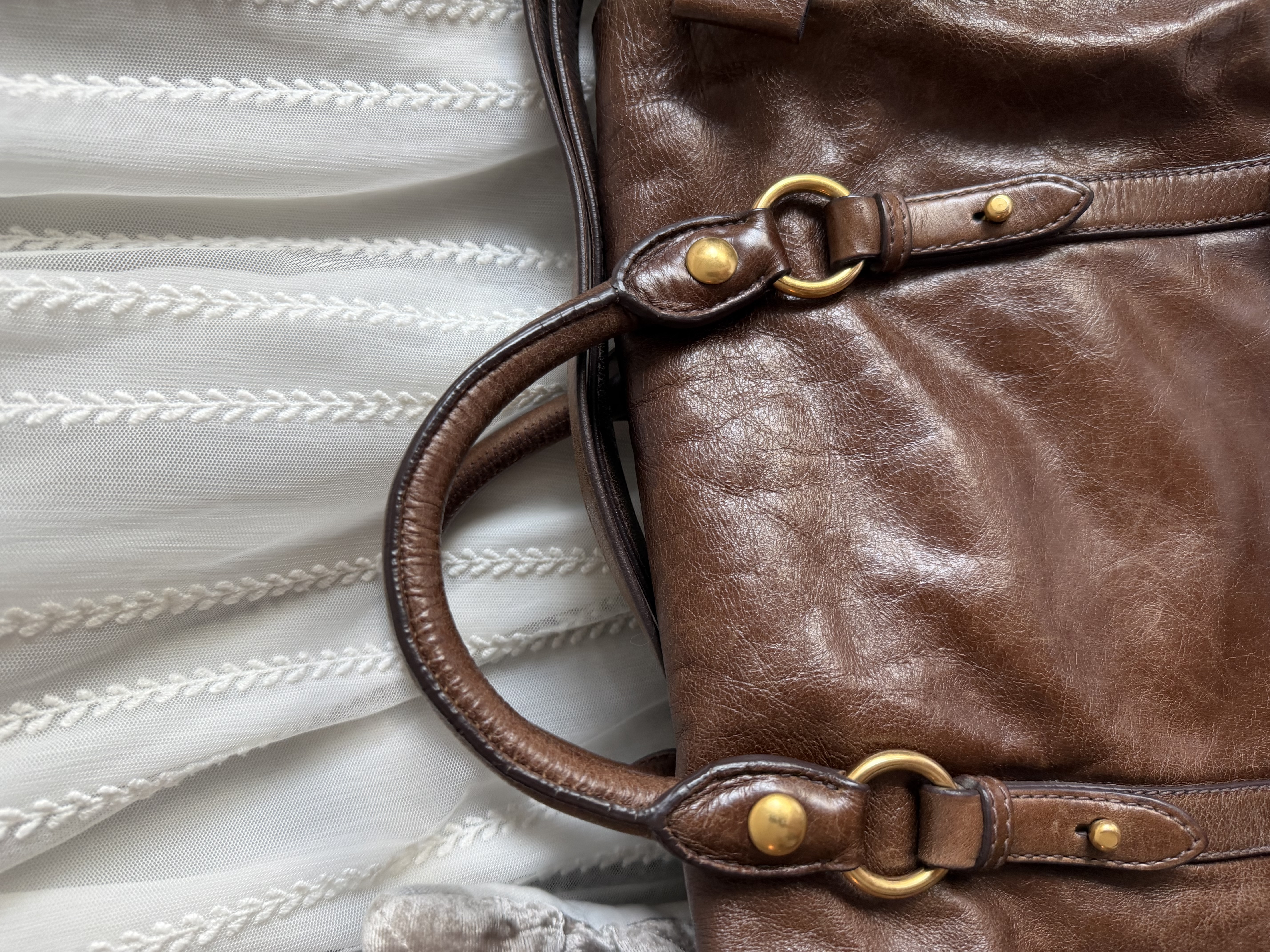 Miu miu vitello bag brown 