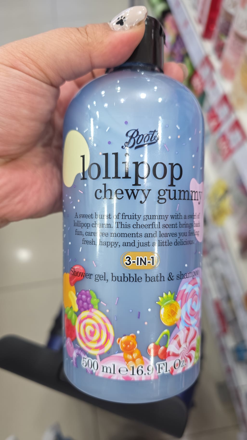 boots shower gel, bubble bath & shampoo 3in1