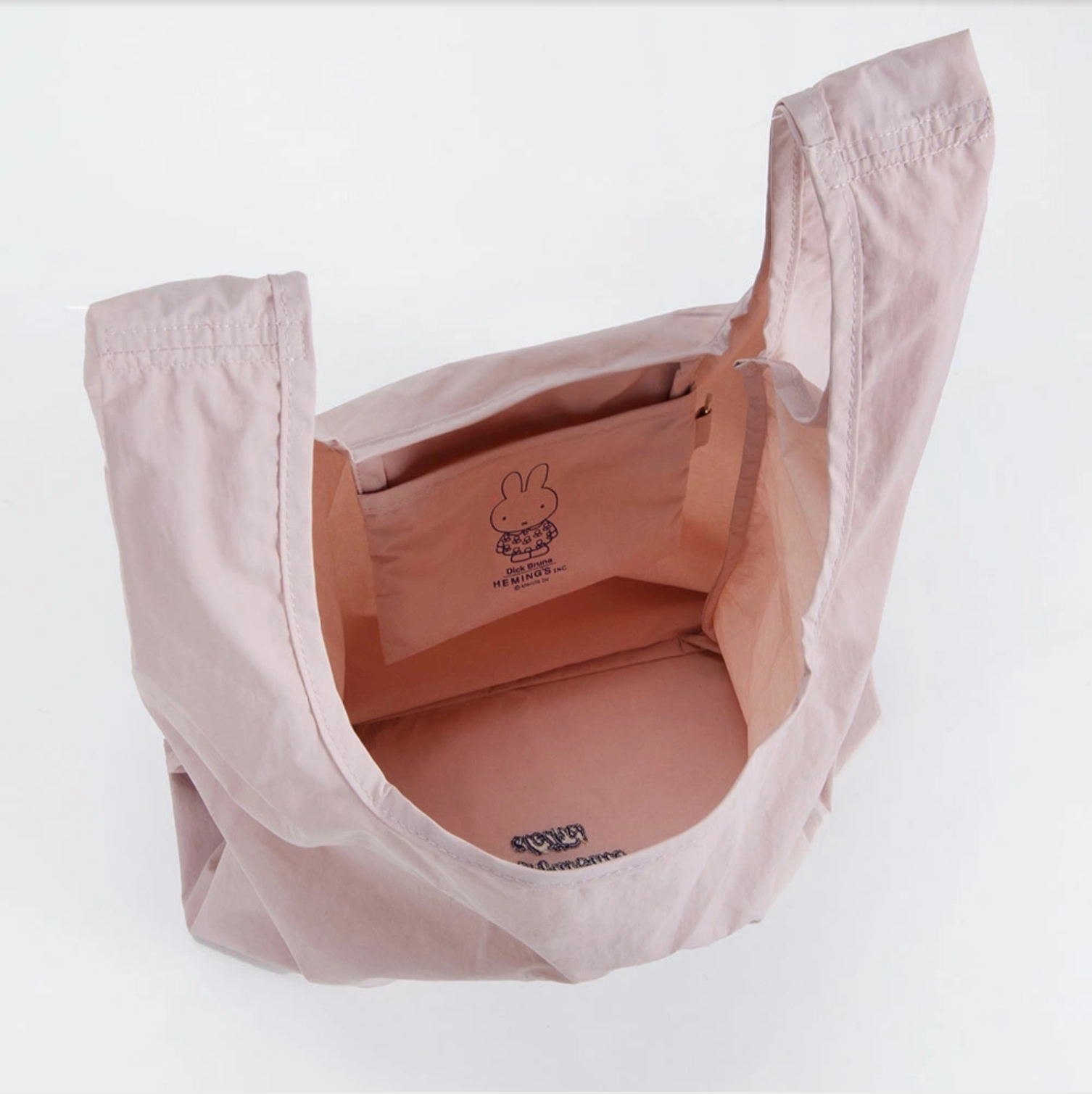 2026春夏新作 Dick Bruna miffy Strap Shopper BAG 肩背款 環保袋 粉紅色 