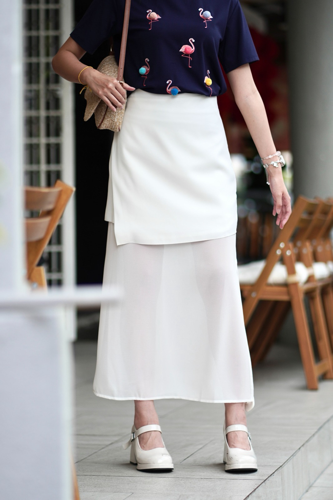 E8019BS Graceful Fluidity Skirt