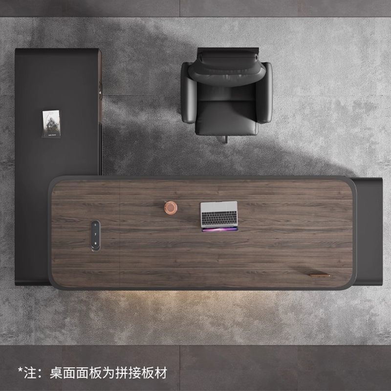 老闆桌 輕奢高級感烤漆 寫字台 簡約現代大班枱 辦公桌 辦公台 書桌 desk