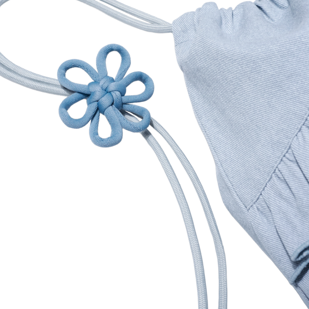 ONGO - Flower Knot Ruffle Bag_Sky 