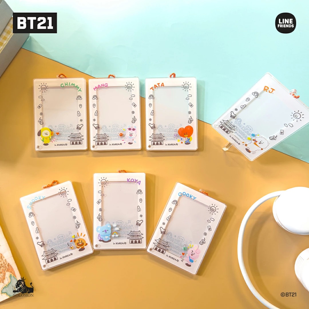 📦訂購 日本限定 Line Friends BT21 ACRYLIC PHOTO CARD HOLDER 照片鎖匙扣