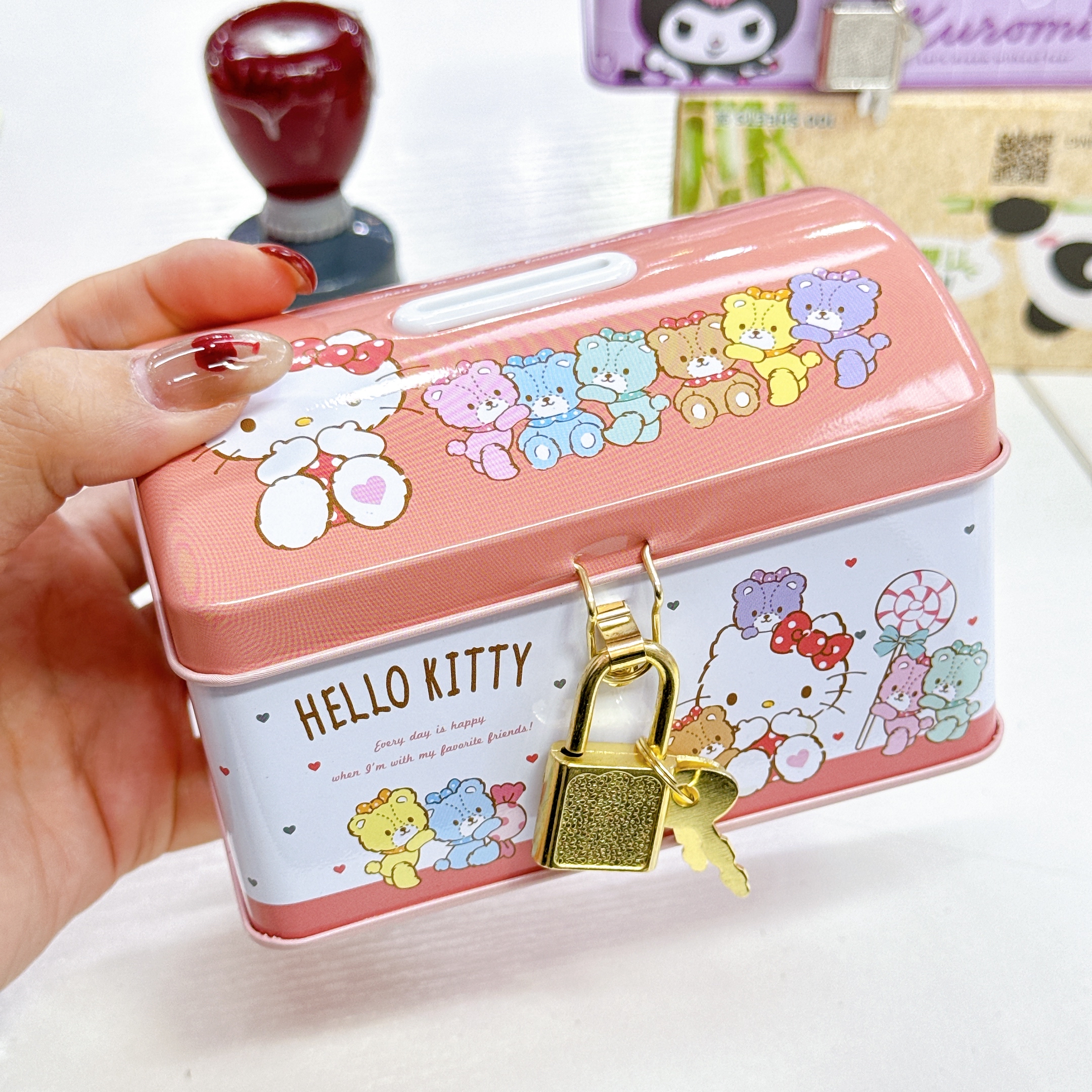 日本直送sanrio/蠟筆小新新款迷你錢箱 小童最愛