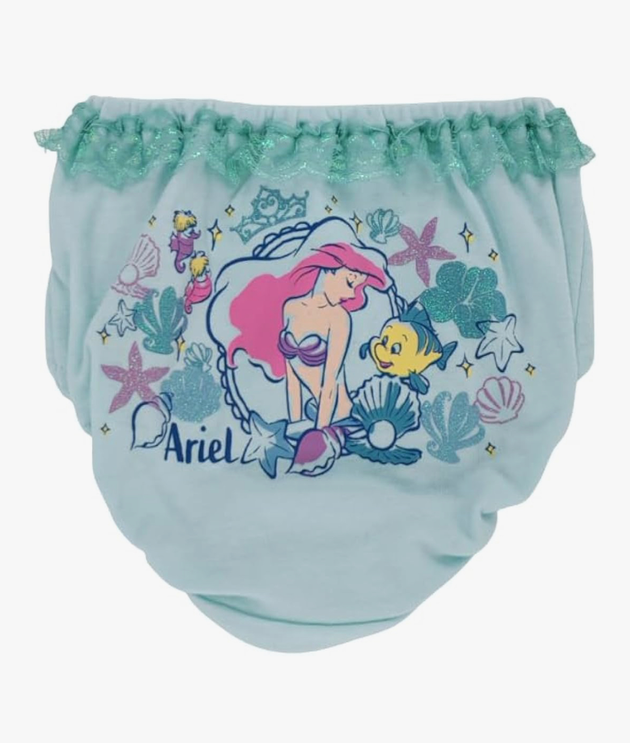 🇯🇵預訂 日本直送🇯🇵美人魚人物滿印絲帶蕾絲女童內褲兩件套裝