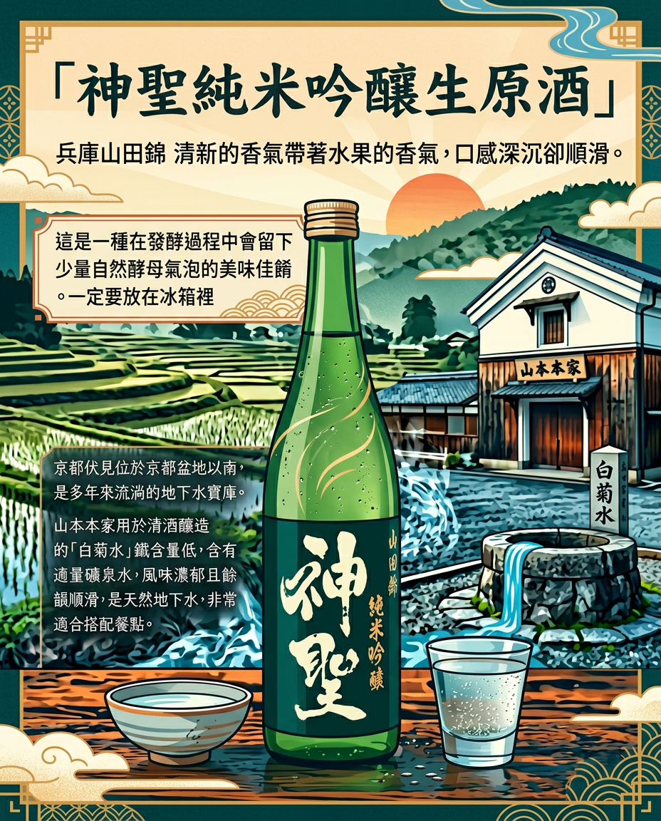 神聖純米吟釀生原酒