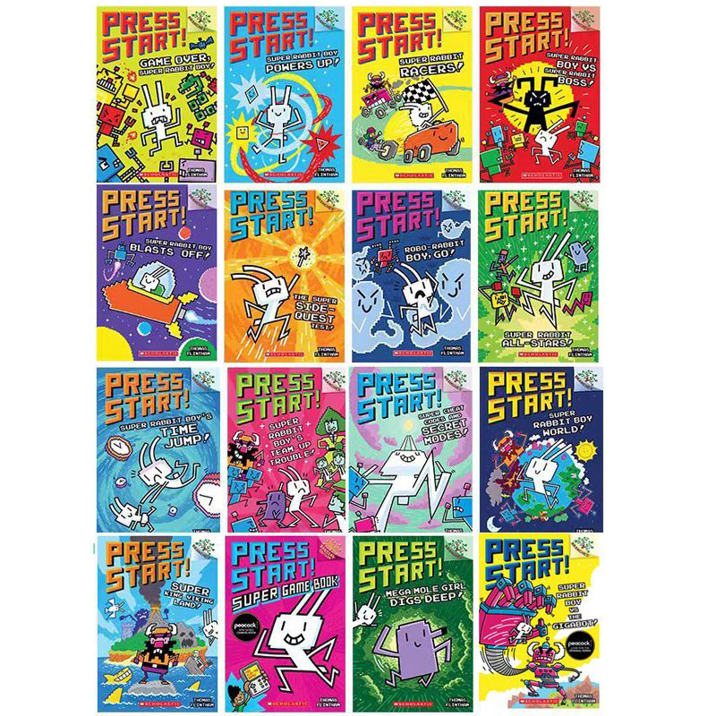 Press Start! Series|  Super Rabbit Boy Powers Up! (1- 16 books)   Branches|S103 