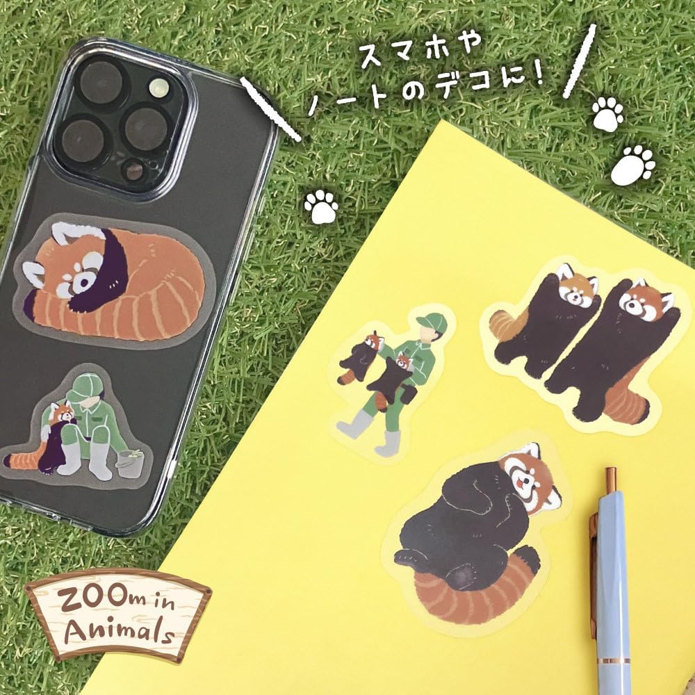現貨｜ZOOm in Animals 小熊貓 日版 Die-Cut 透明貼紙 (5424123)