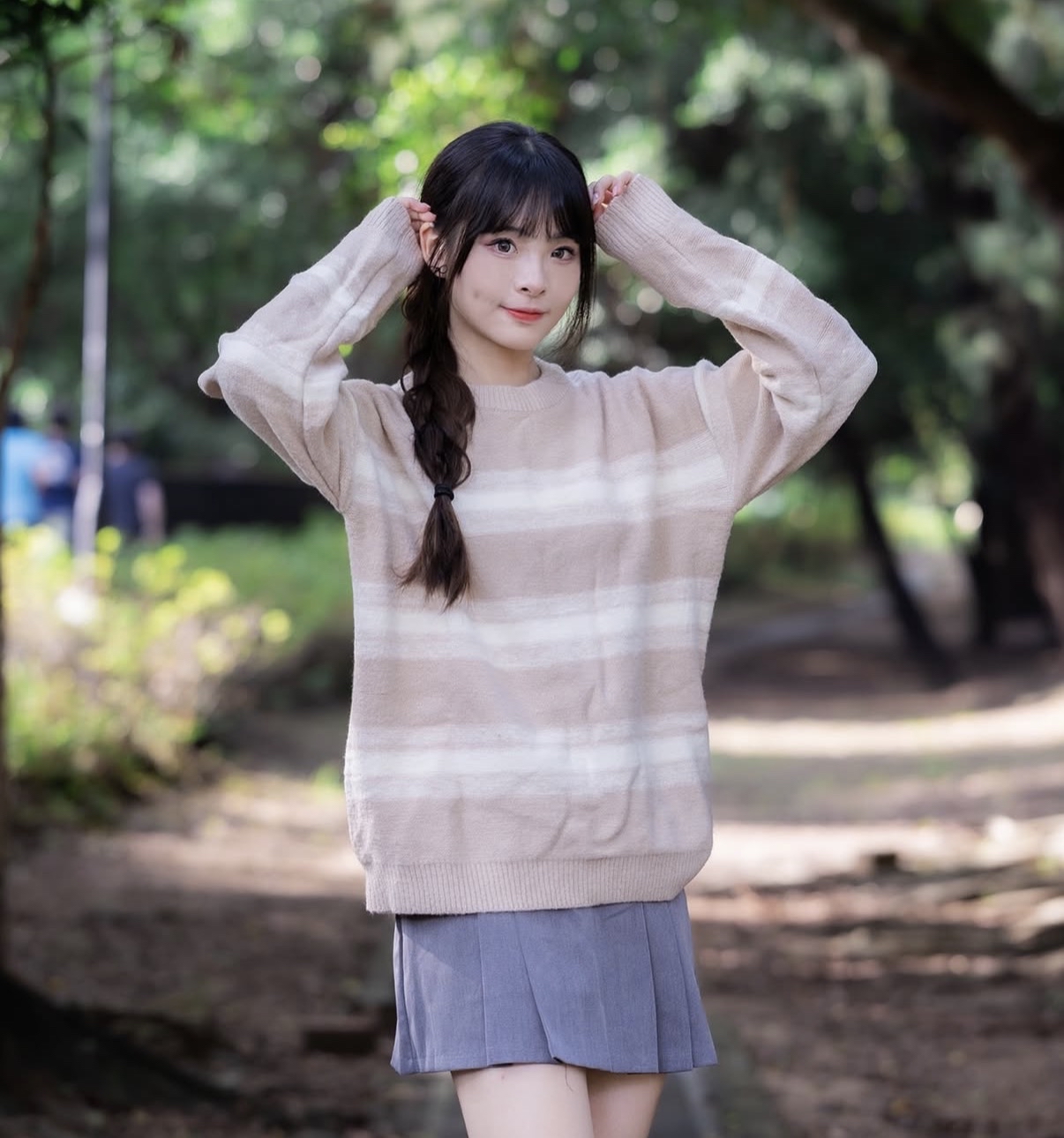 KR 混色間條絨Sweater 