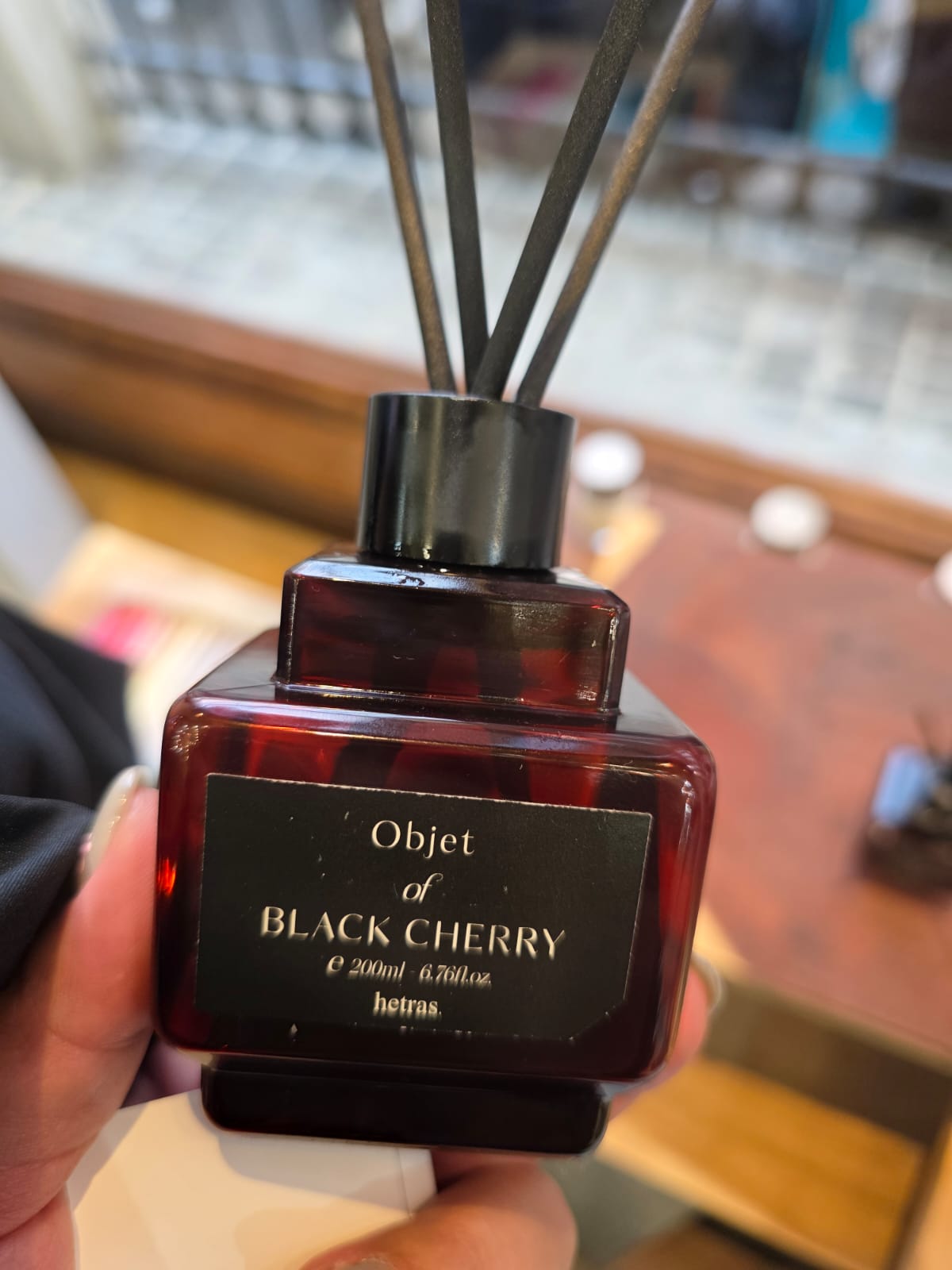 hetras objet diffuser 200ml x 2 black cherry