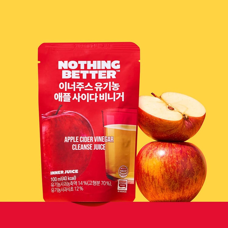 韓國熱推| Nothing Better Drink It有機蘋果醋隨身飲100ml（1盒24包）