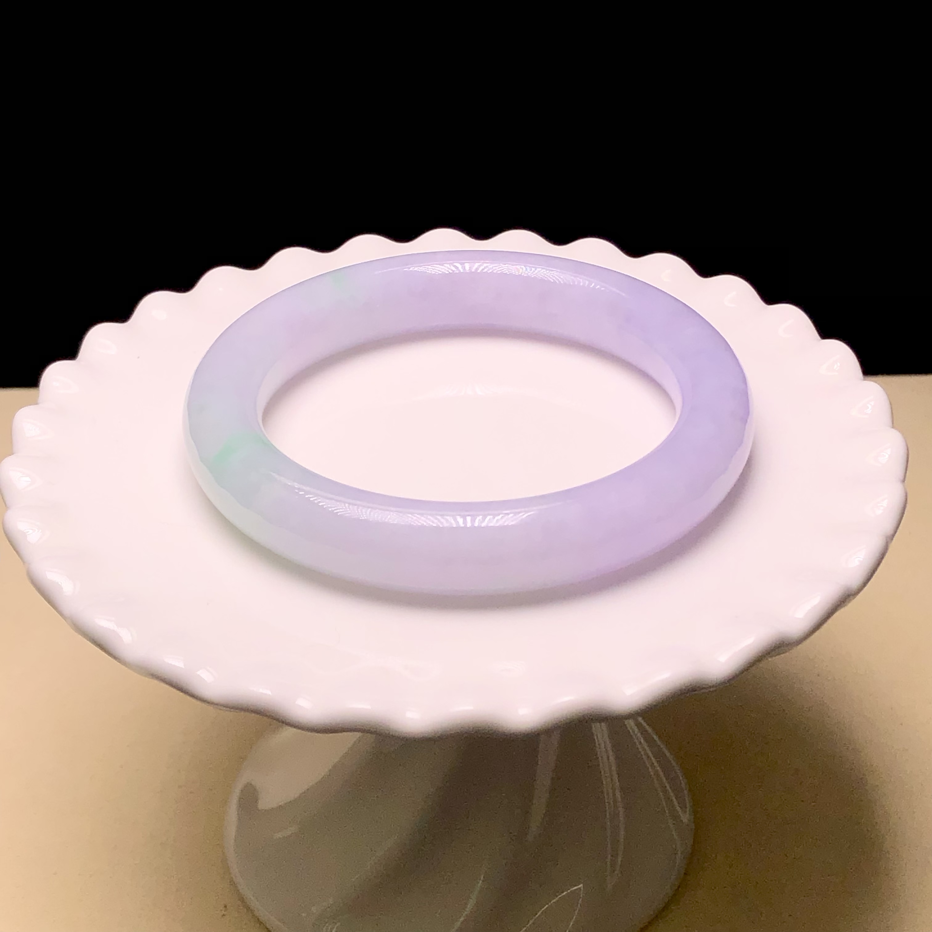 C06810 木那茄紫飄翠福鐲53.6mm
