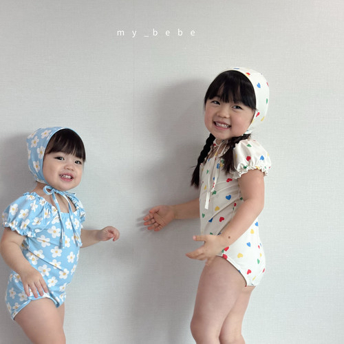 🇰🇷mybebe 泳衣+帽