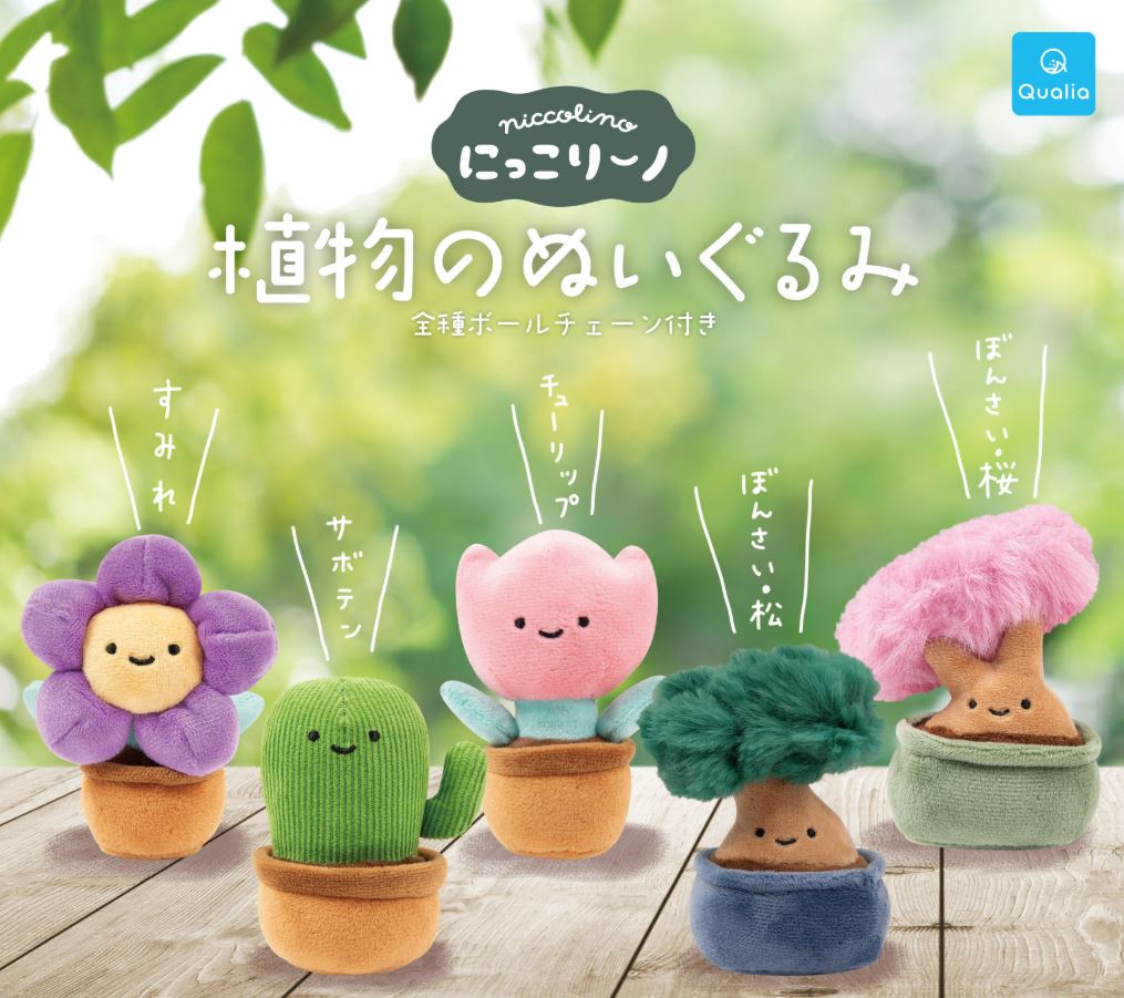 【5月預購】Qualia - (再販26)植物盆栽絨毛吊飾 扭蛋