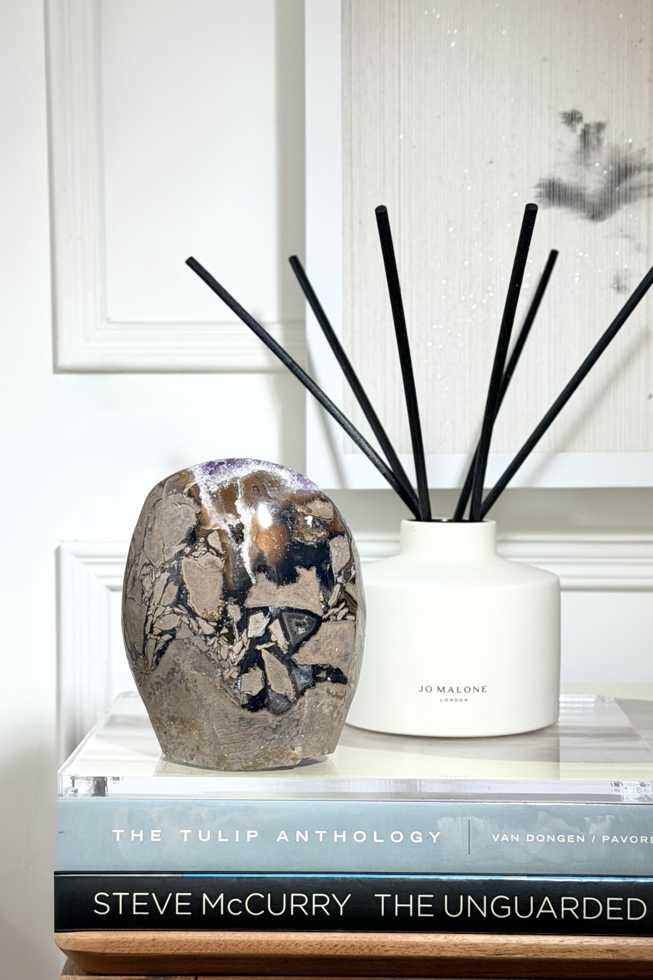 ༒ Uruguay 頂級帝王紫 1.4kg+瑪瑙晶牙背共生軟糖紫晶鎮༒ AM3008C31G1Asm-RA28*16JT