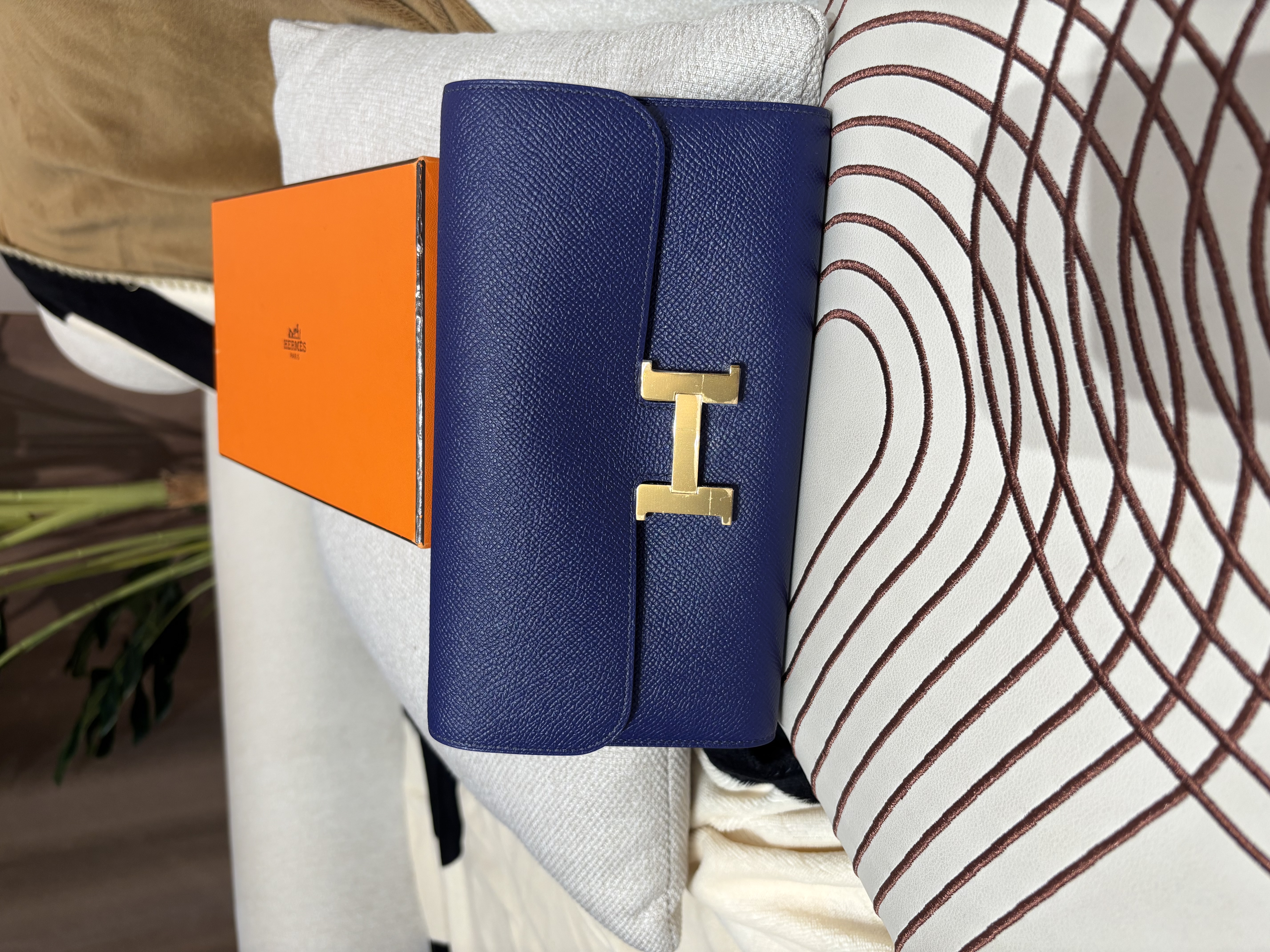 Hermes Constance Wallet Stamp C 100%Authentic, 98%New ✅Box