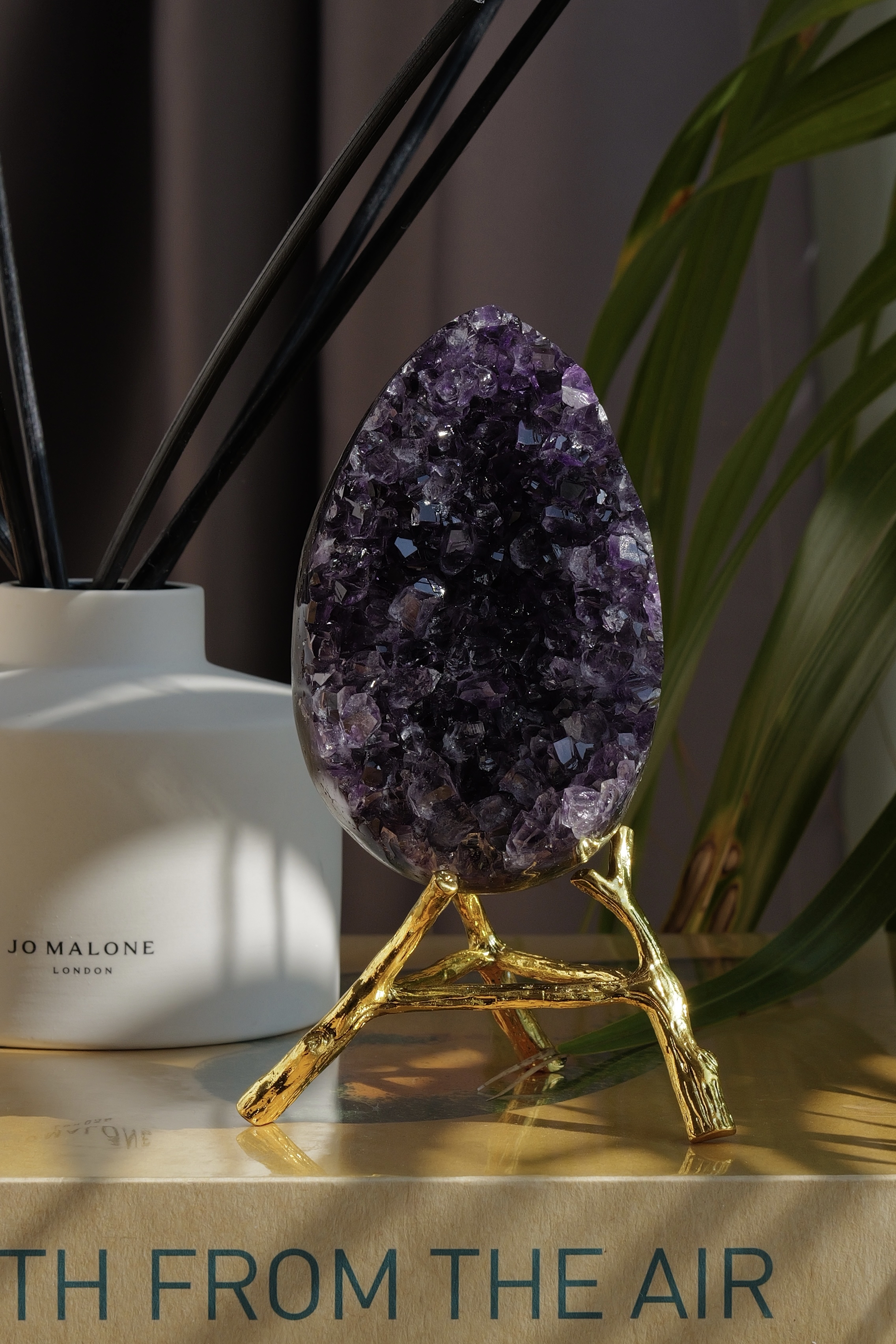 ༒ 11.2cm 帝王紫玻璃體冰翠紫水晶蛋༒  AM5008C2JGSN9-RA27*11TN