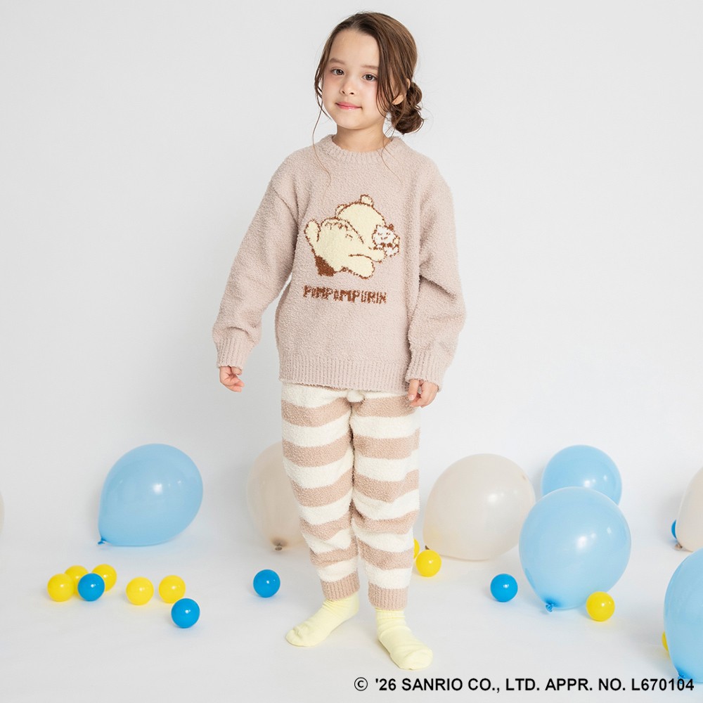 🆕【⭐訂購⭐】 🇯🇵日本直送🌀#Sanrio #Pompompurin / #Cinnamoroll 棉花糖針織長袖家居服🌀[ELJA-0076][261108]