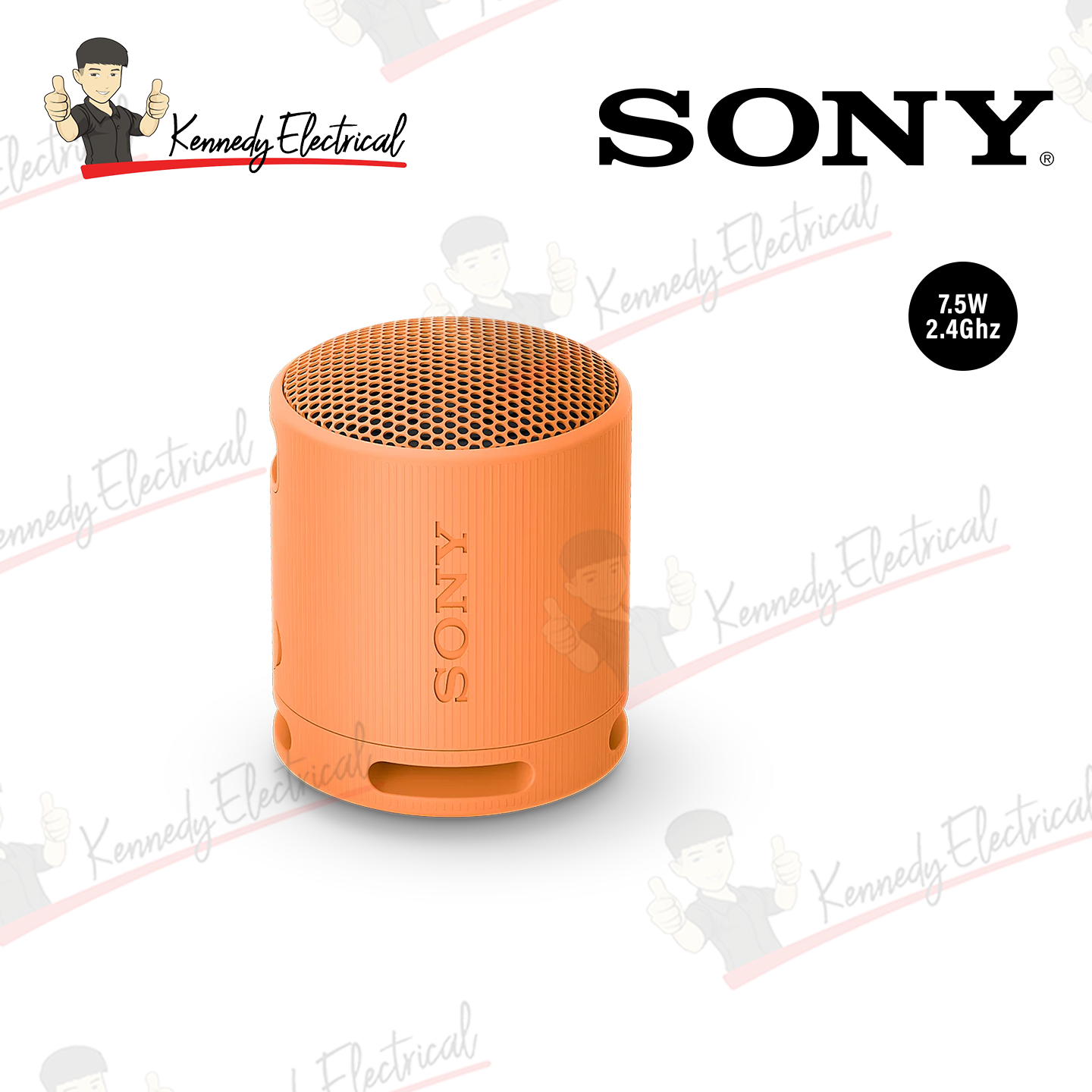 Sony Compact Bluetooth Speaker Orange (SRS-XB100)