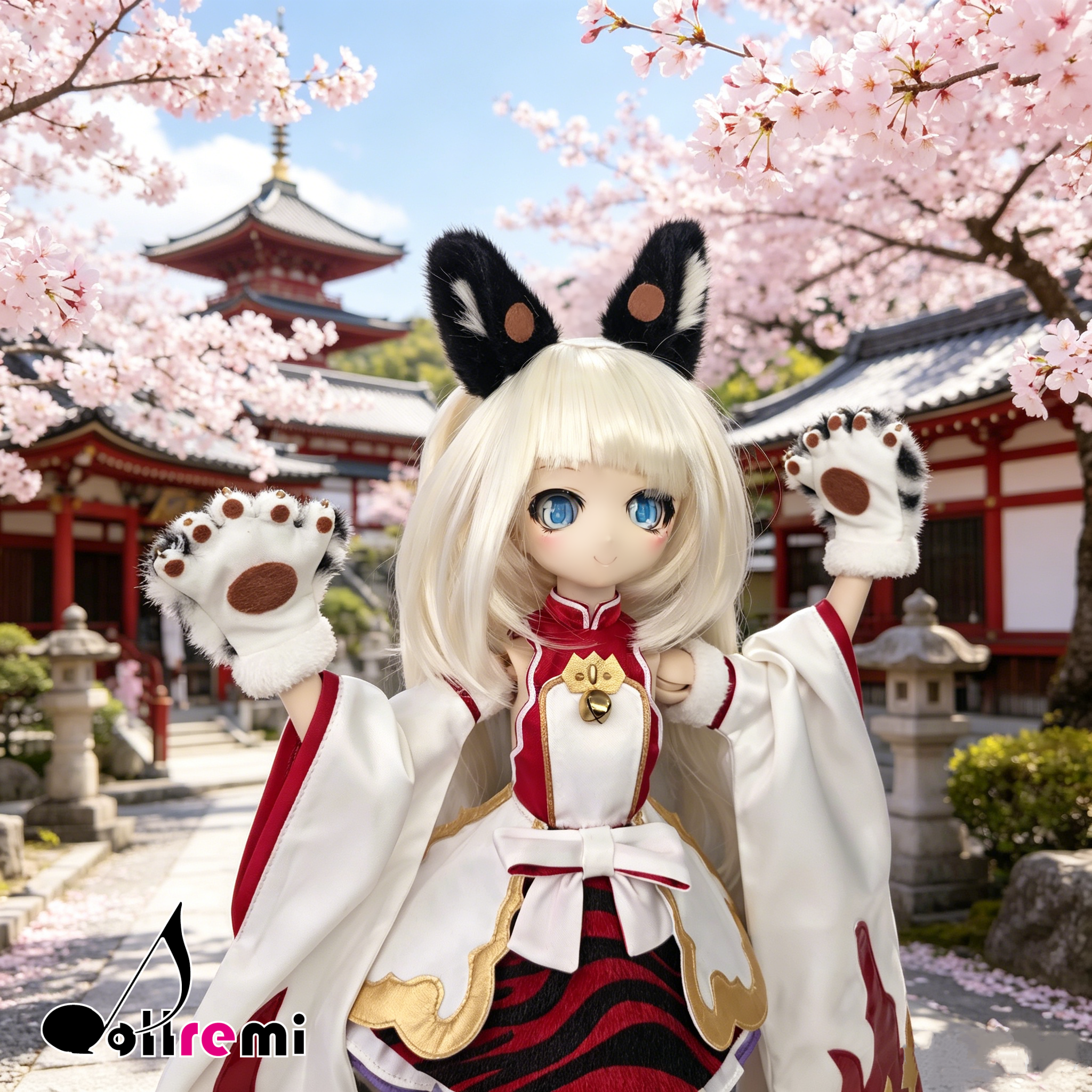 【dollremi】(DD0935) COS 碧藍幻想 Granblue Fantasy 虎神將 辛妲拉 Cidala - 白桃 Bai