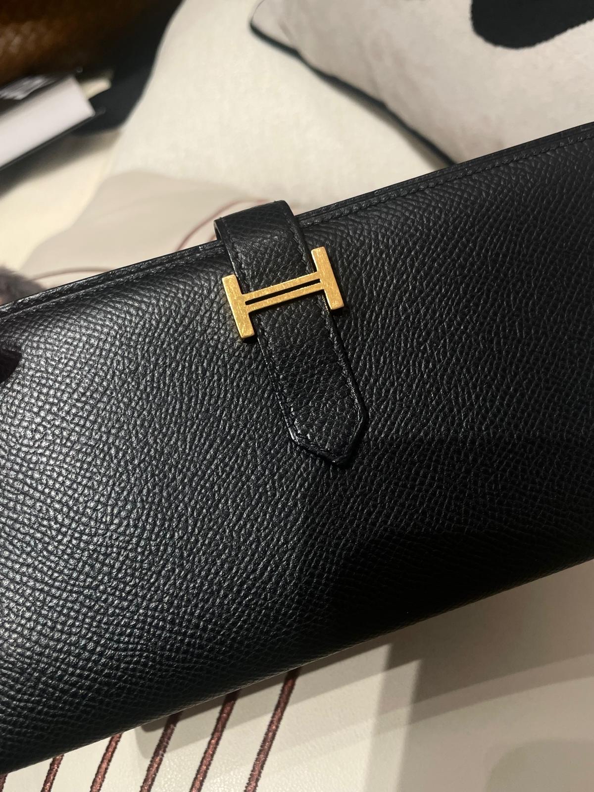 Hermes Bearn Long Wallet Stamp Z 100%Authentic, 95%New