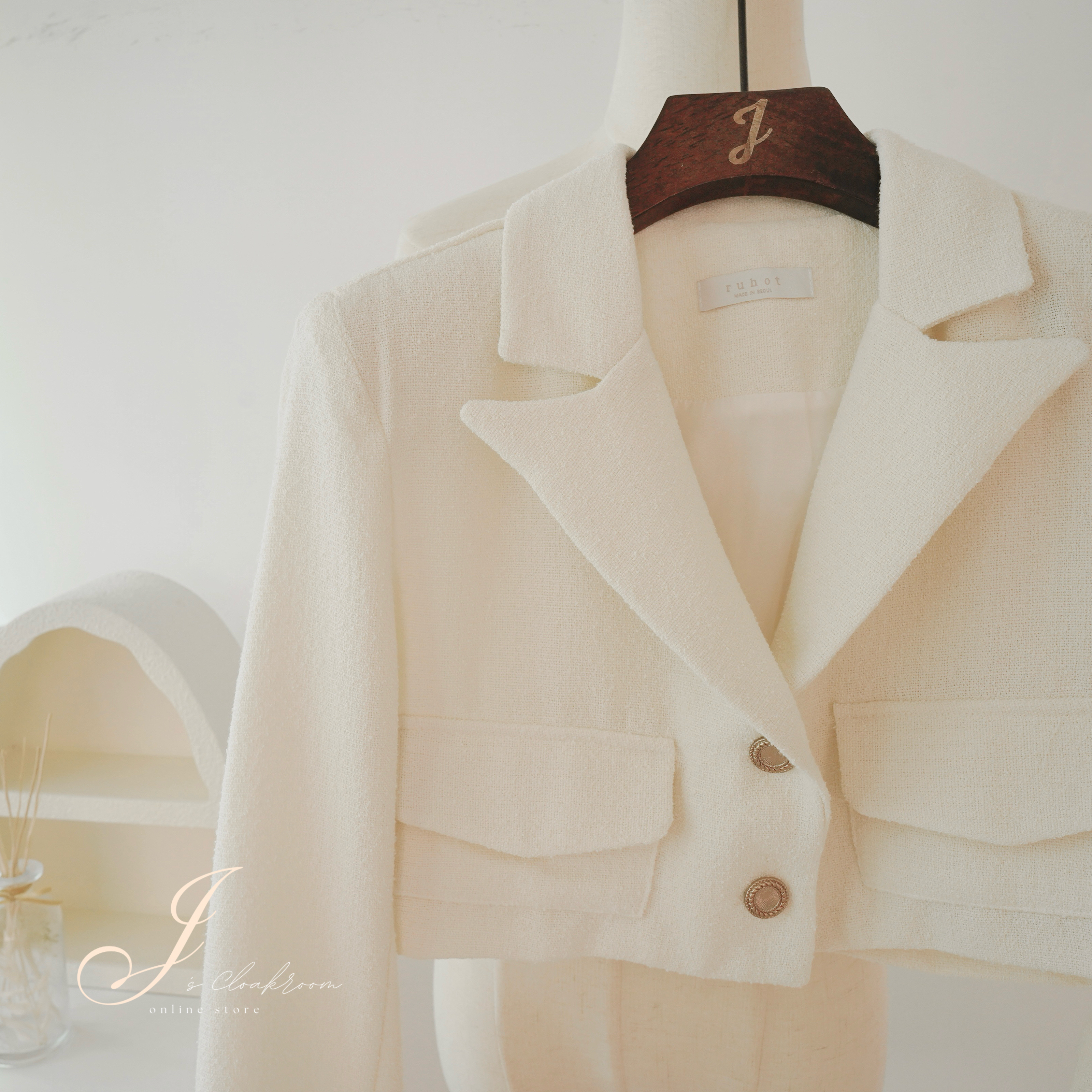 高級感短身西裝外套(KR)357463