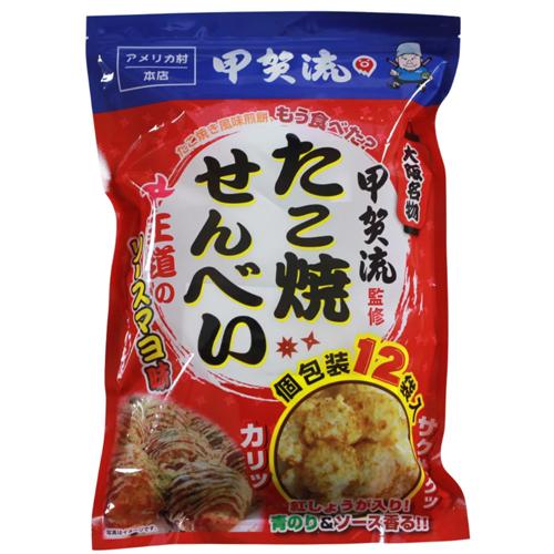 日本Costco  甲賀流章魚燒風味仙貝煎餅12袋裝 