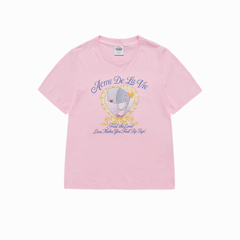 [ADLV x SpongeBob] WOMAN HEART PEARL SHORT SLEEVE T-SHIRT (2種)