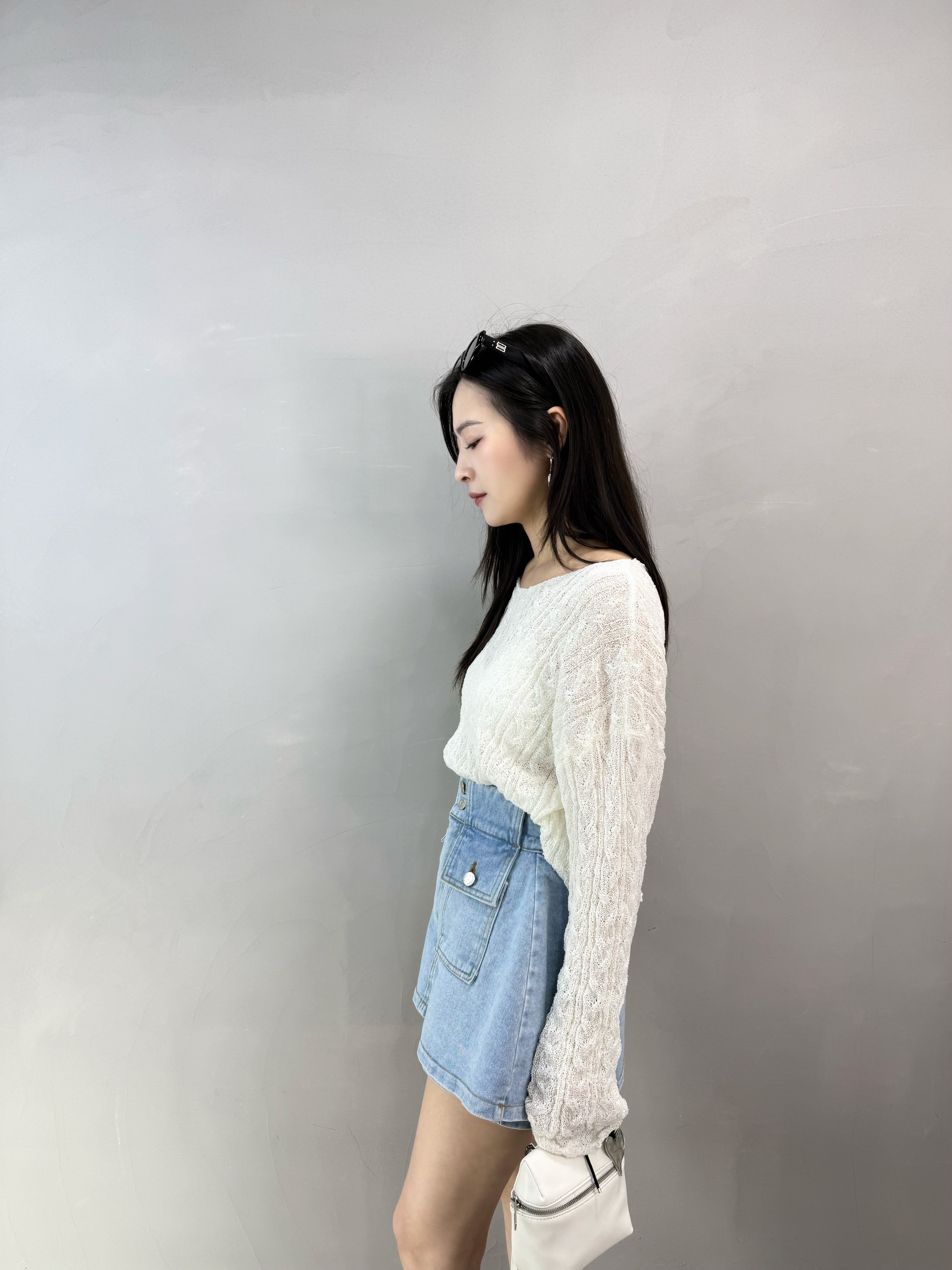 K69 雙袋牛仔裙褲