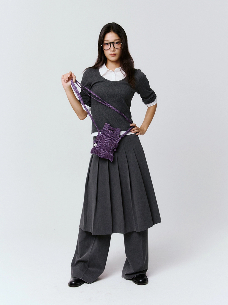 (2026新色) PLEATSMAMA 閃閃款迷你斜孭袋 Mini Cross Bow Bag Glitter (6色選擇)