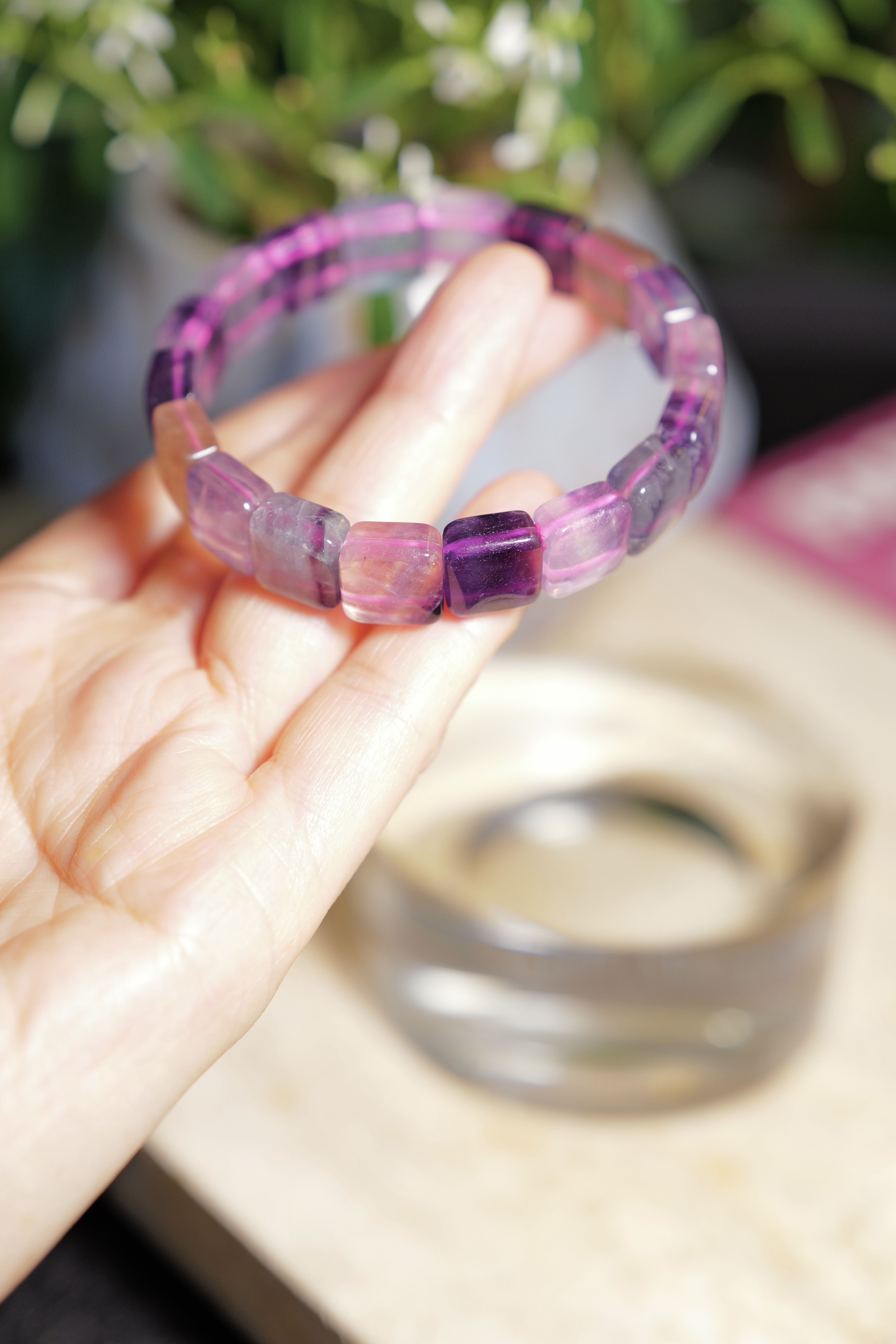 ༒11mm+彩螢石手排༒ LA.2029H28GM6-RA9*19F