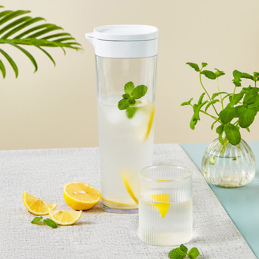 大容量冷水壶 密封涼水壺 花茶壶 滚水壶 滤网茶壶 白色 ［平行進口］ HK2751