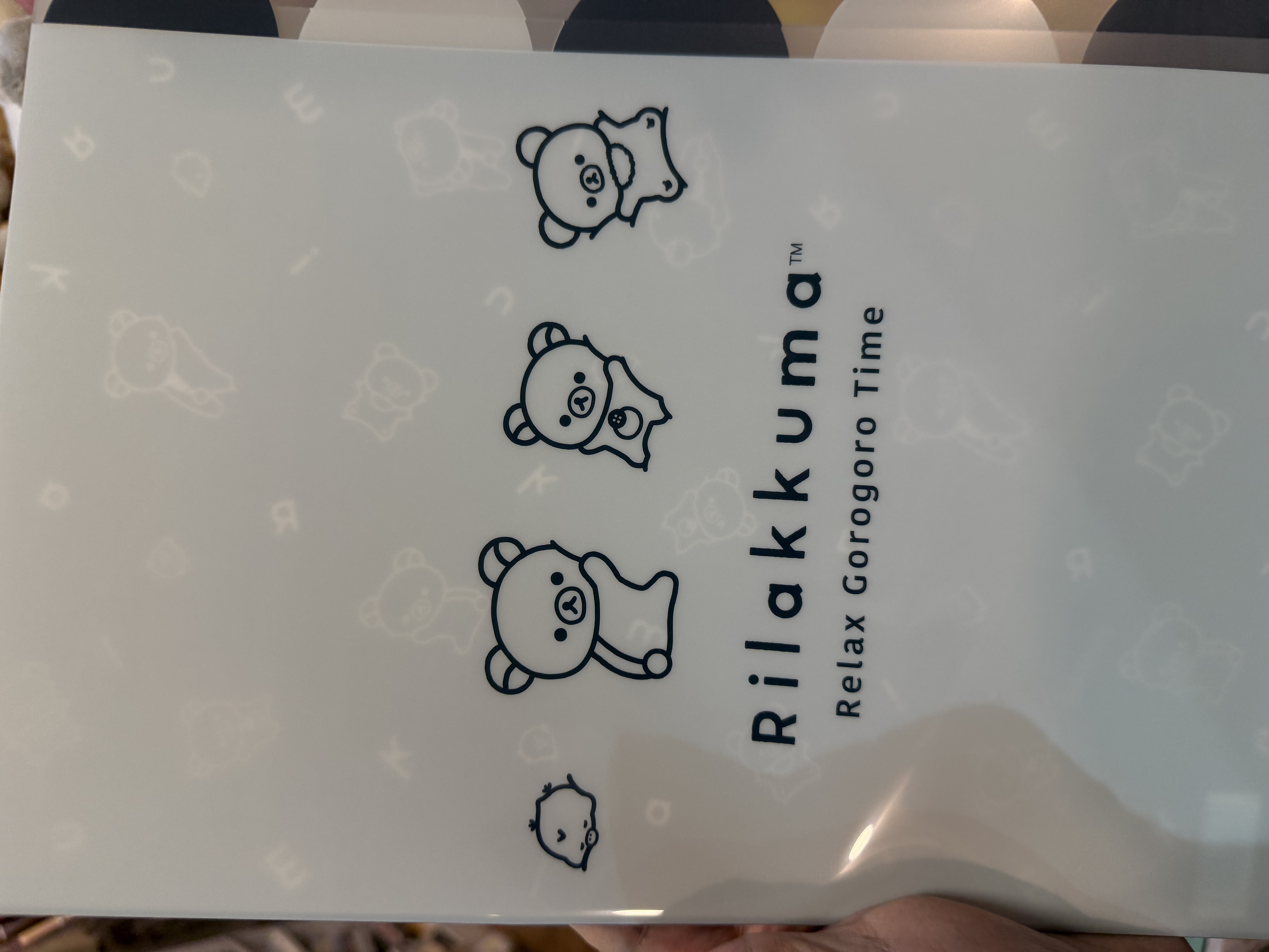 《現貨》全新Rilakkuma黑白造型A4 分格file