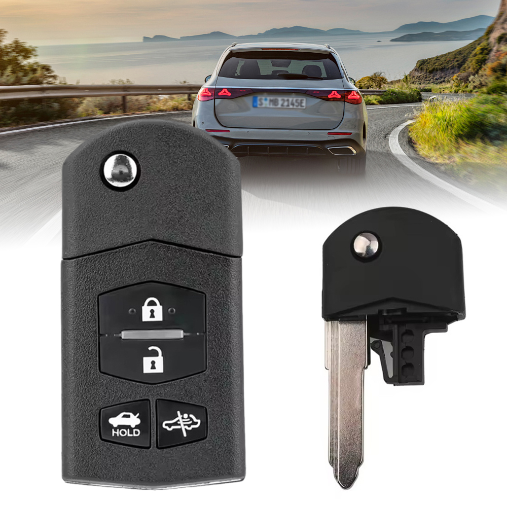 適用於馬自達折疊汽車鑰匙殼4鍵 A款 UA0552