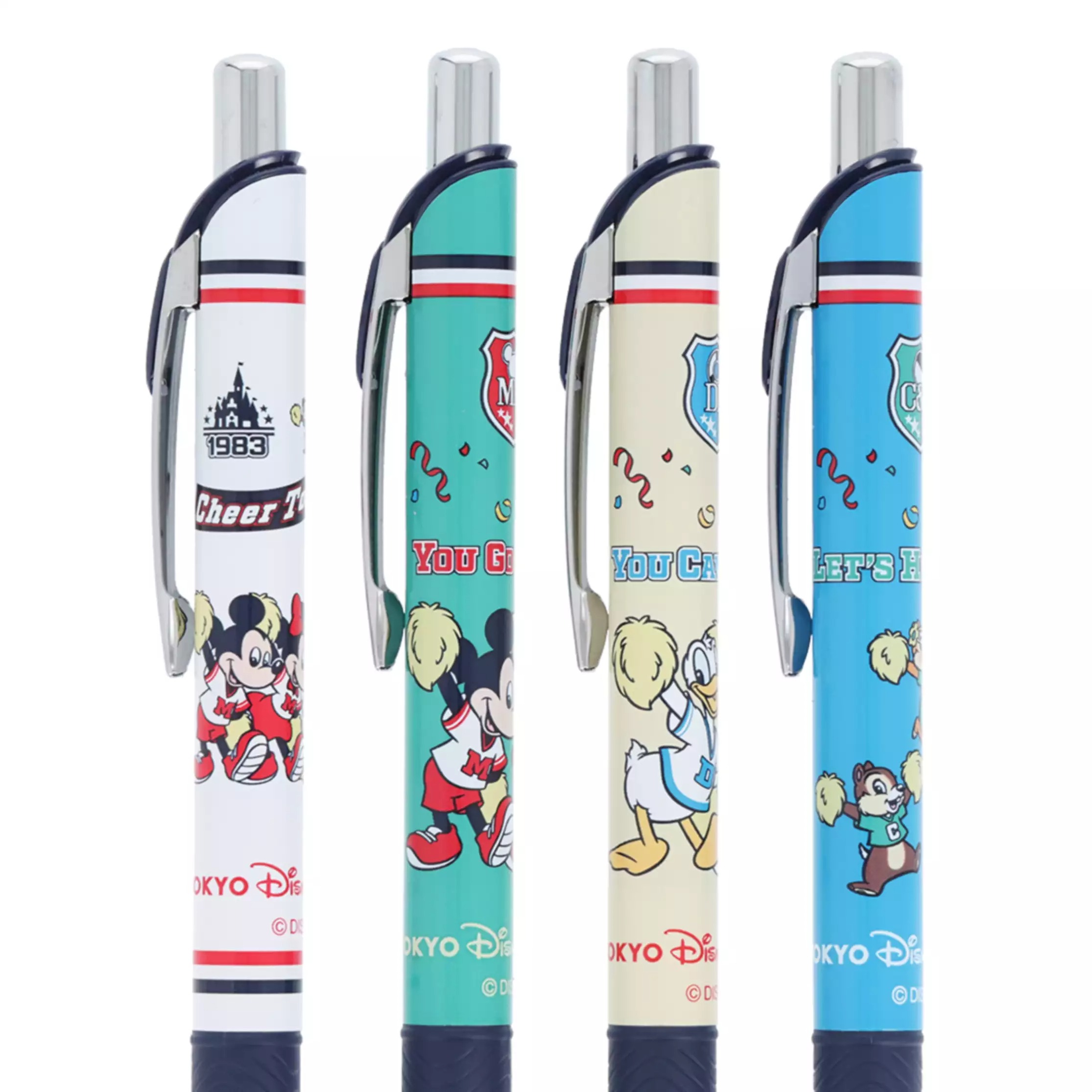 現貨｜【日本 Disney Store 限定】一套4枝 Mickey & Friends 米奇與朋友 日本製 Pentel EnerGel 0.5mm 啫喱筆 075429
