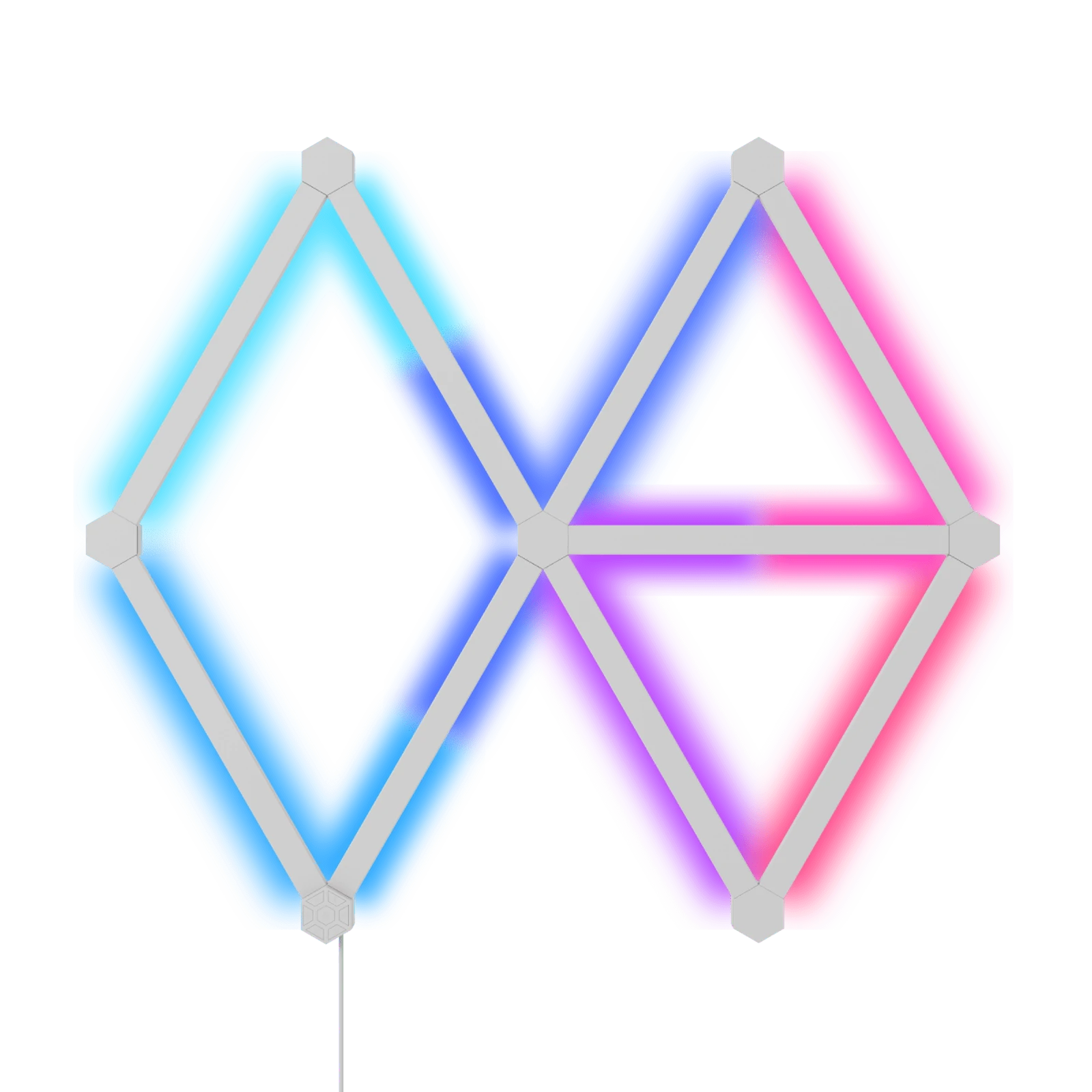 [原裝香港行貨丨2年保養] Nanoleaf Lines 60 度 智能燈條入門套件 - 9支裝 Lines 60 Degrees Starter Kit- 9 Panels NL59-K-0002LW-9PK-UK