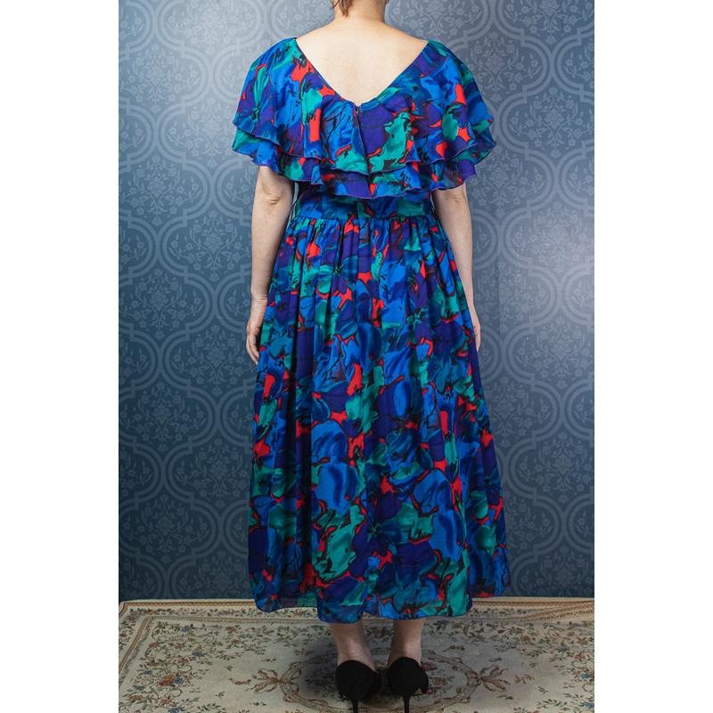 Algo Ettes Made in 1980s Garden Party Dress (MU104-20)