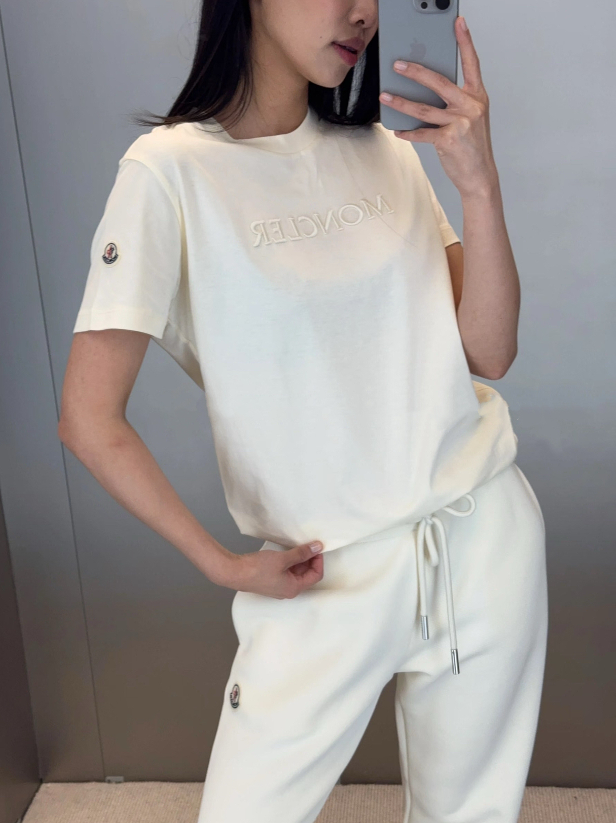 訂貨📮 Moncler 刺繡logo棉 Tee Size XS/S/M