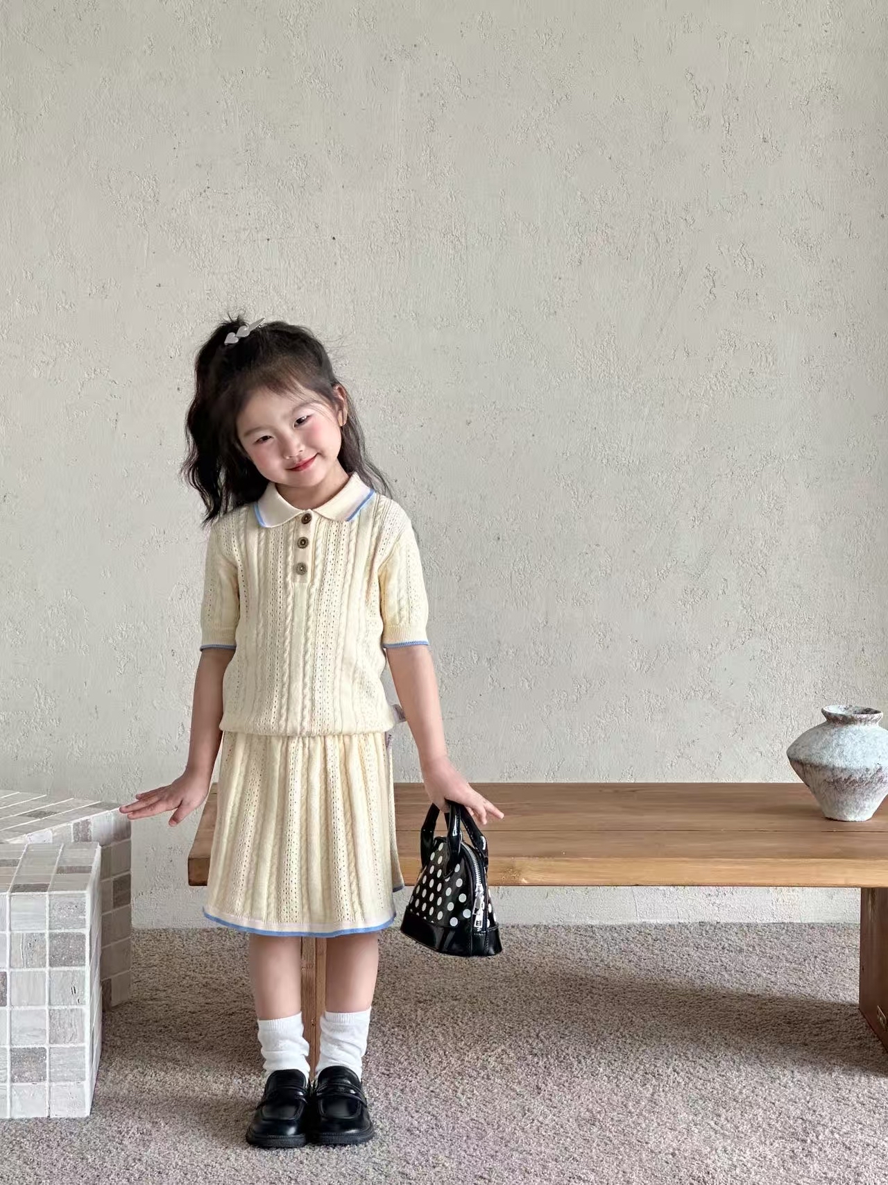 0681 KP同款針織Polo套裝