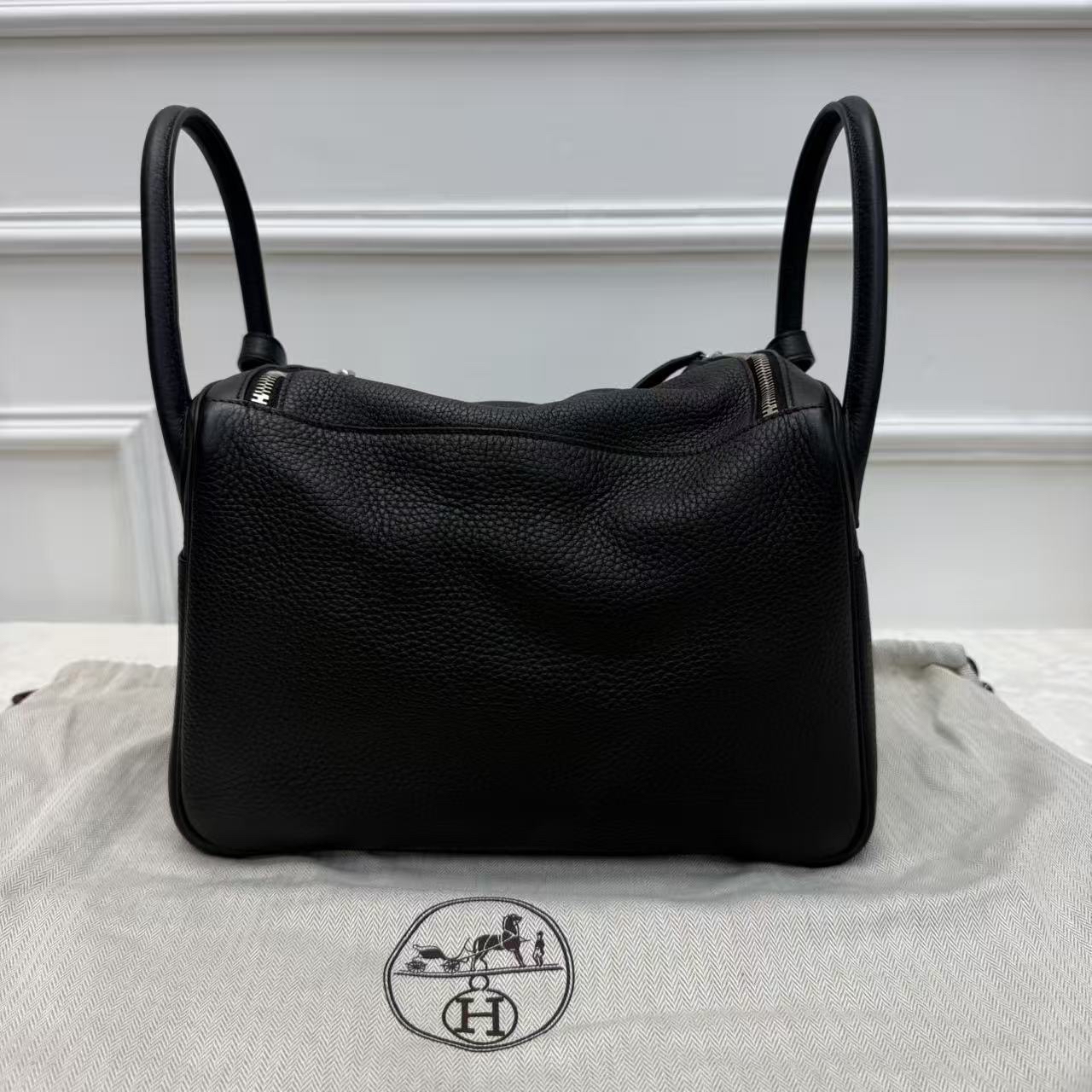 Hermes Lindy 30 黑色 銀扣 經典保值款