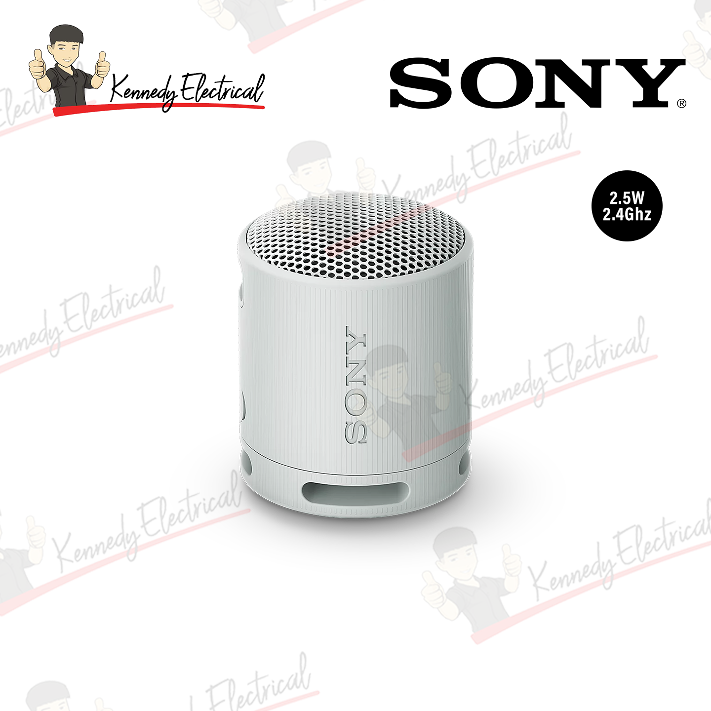 Sony Compact Bluetooth Speaker Light Grey (SRS-XB100)
