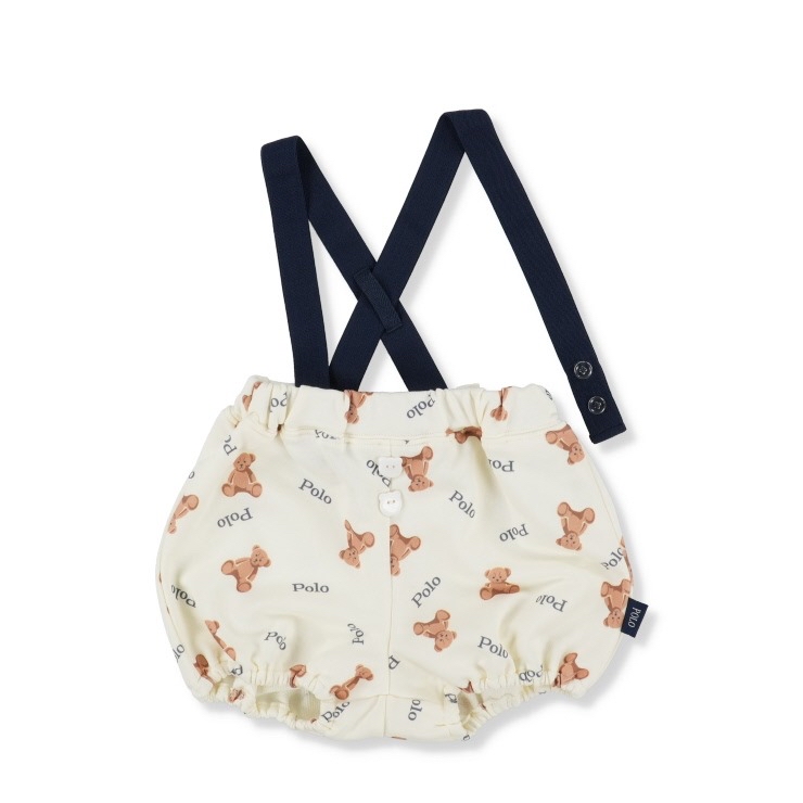 🇯🇵限量預訂 日本直送🇯🇵Polo Baby三色小熊滿印吊帶燈籠褲