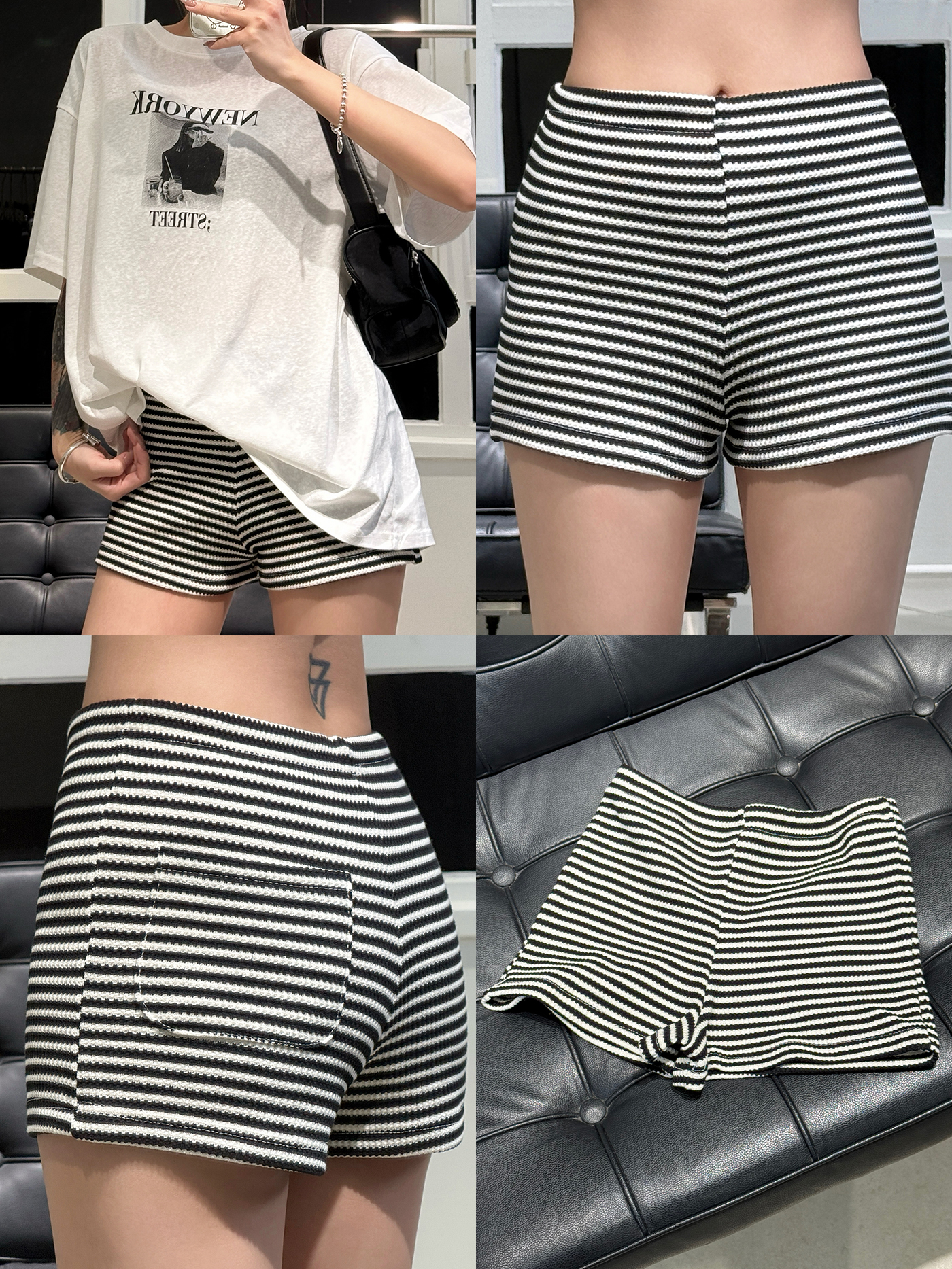 𝐅𝐢𝐭𝐭𝐞𝐝 𝐬𝐭𝐫𝐢𝐩𝐞𝐝 𝐬𝐭𝐫𝐞𝐭𝐜𝐡𝐲 𝐬𝐡𝐨𝐫𝐭𝐬